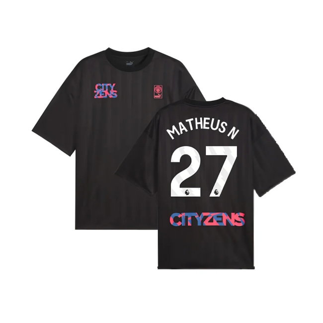 Men's Man City 2023/24 Black City Jersey