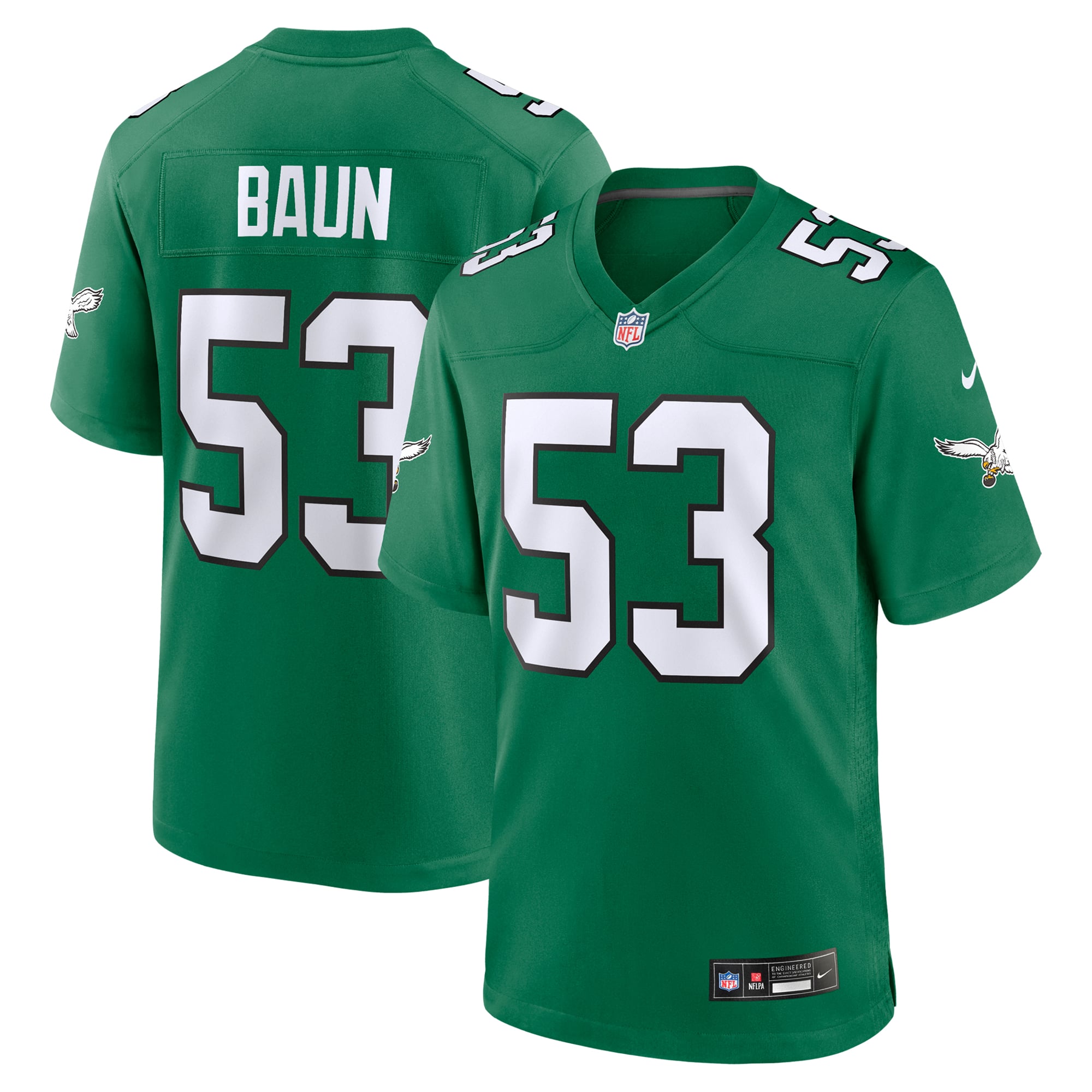 Women's Philadelphia Eagles Kelly Game Jersey