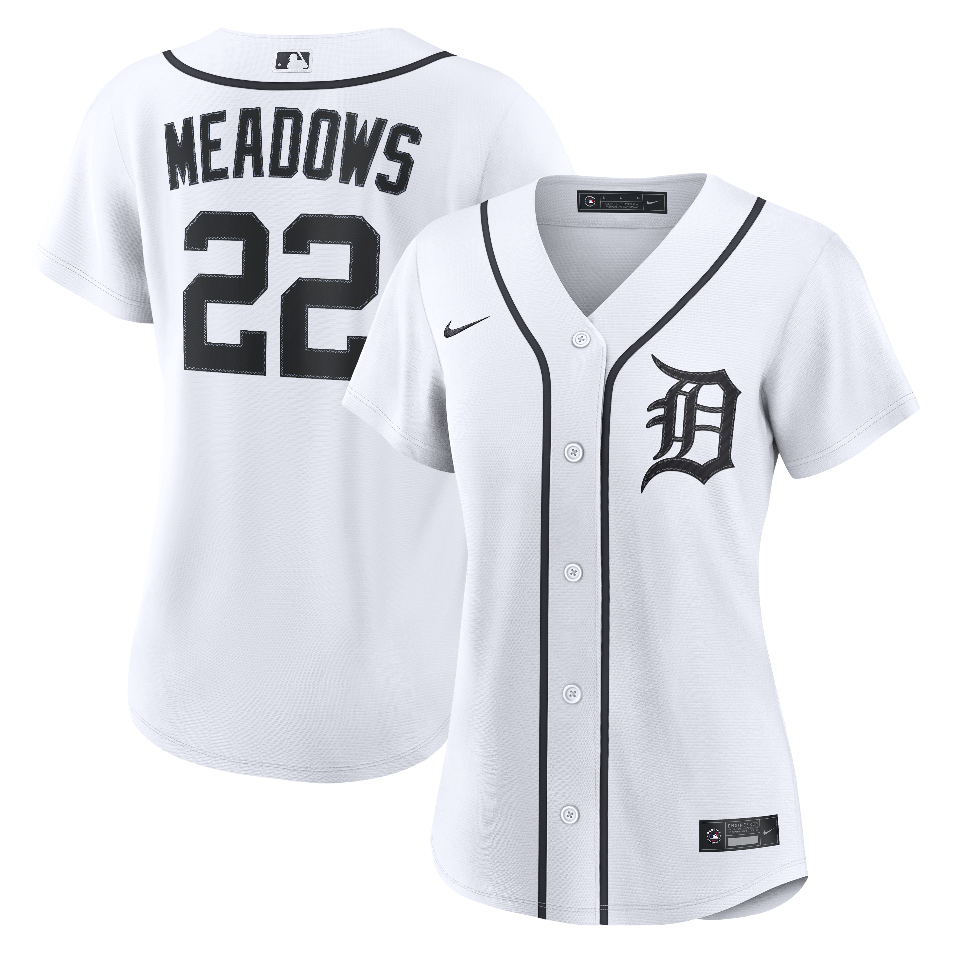 Men's Detroit Tigers White Replica Jersey