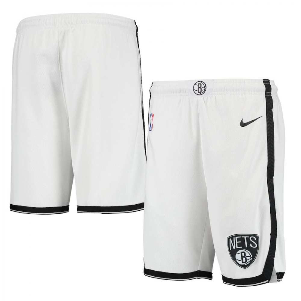 Women's Brooklyn Nets 2020/21 White Swingman Shorts