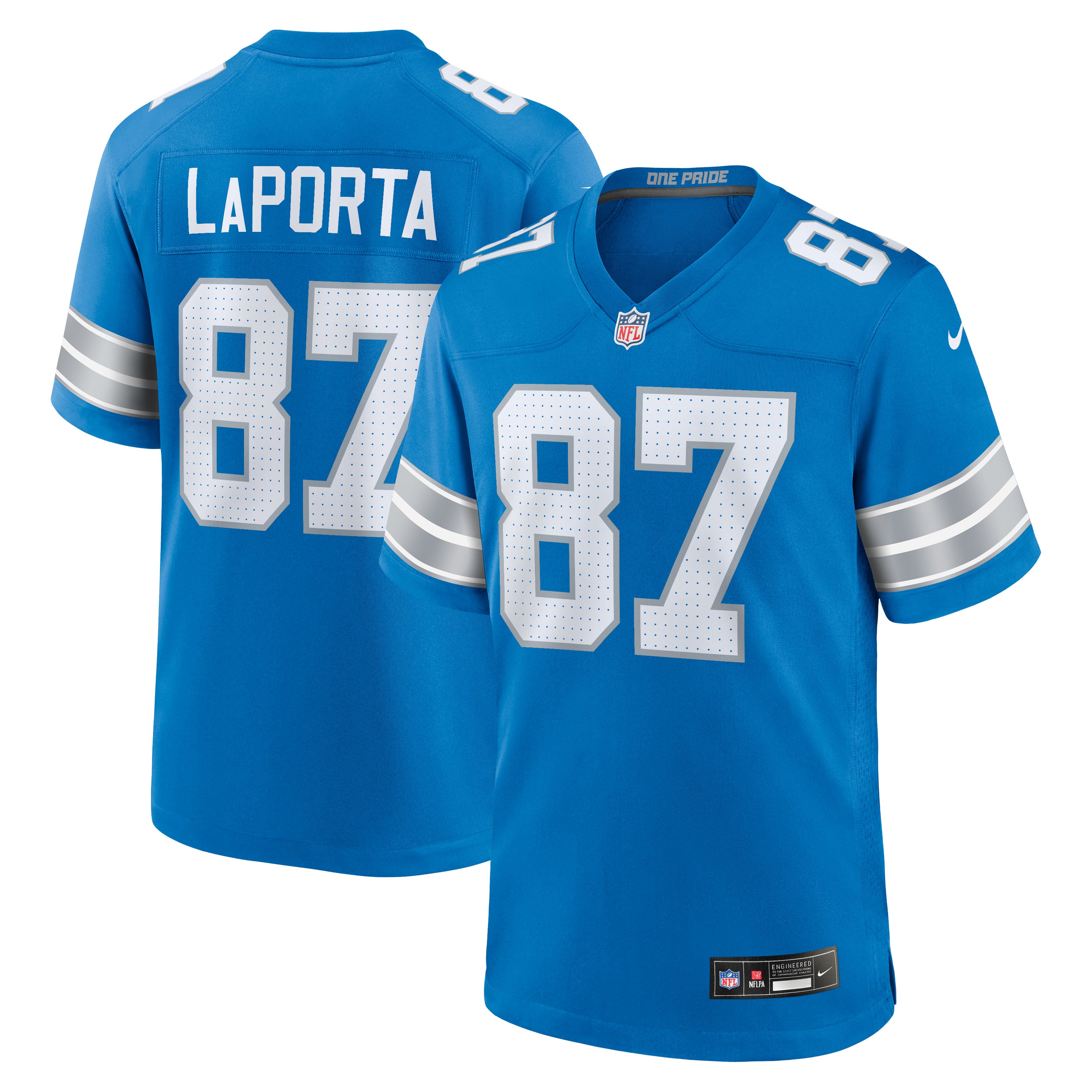 Women's Detroit Lions Blue Game Jersey