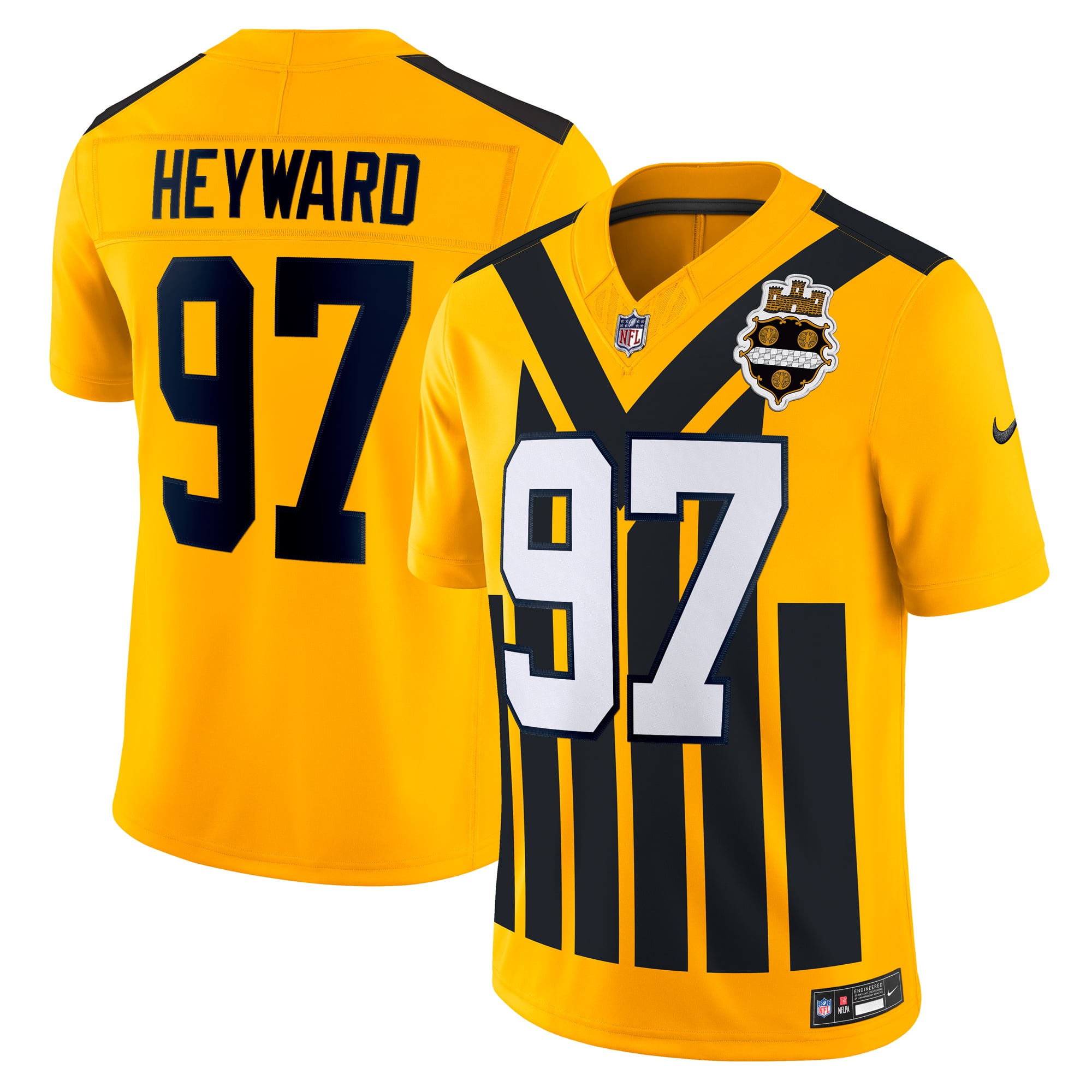 Kids' Pittsburgh Steelers Gold Limited Jersey