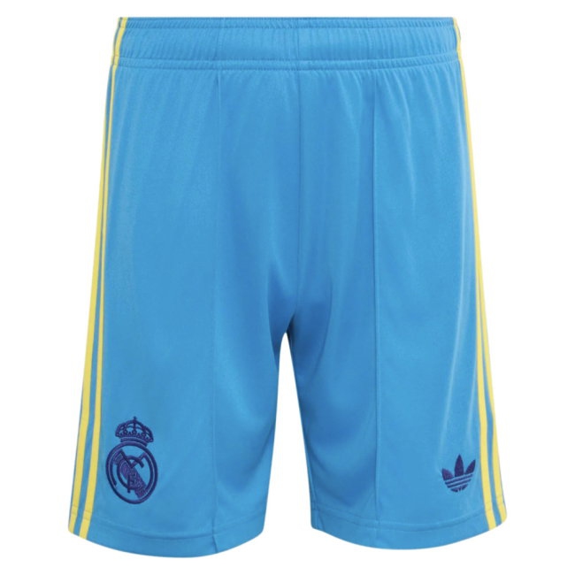 Kids' Real Madrid 2026/27 Blue Away Shorts