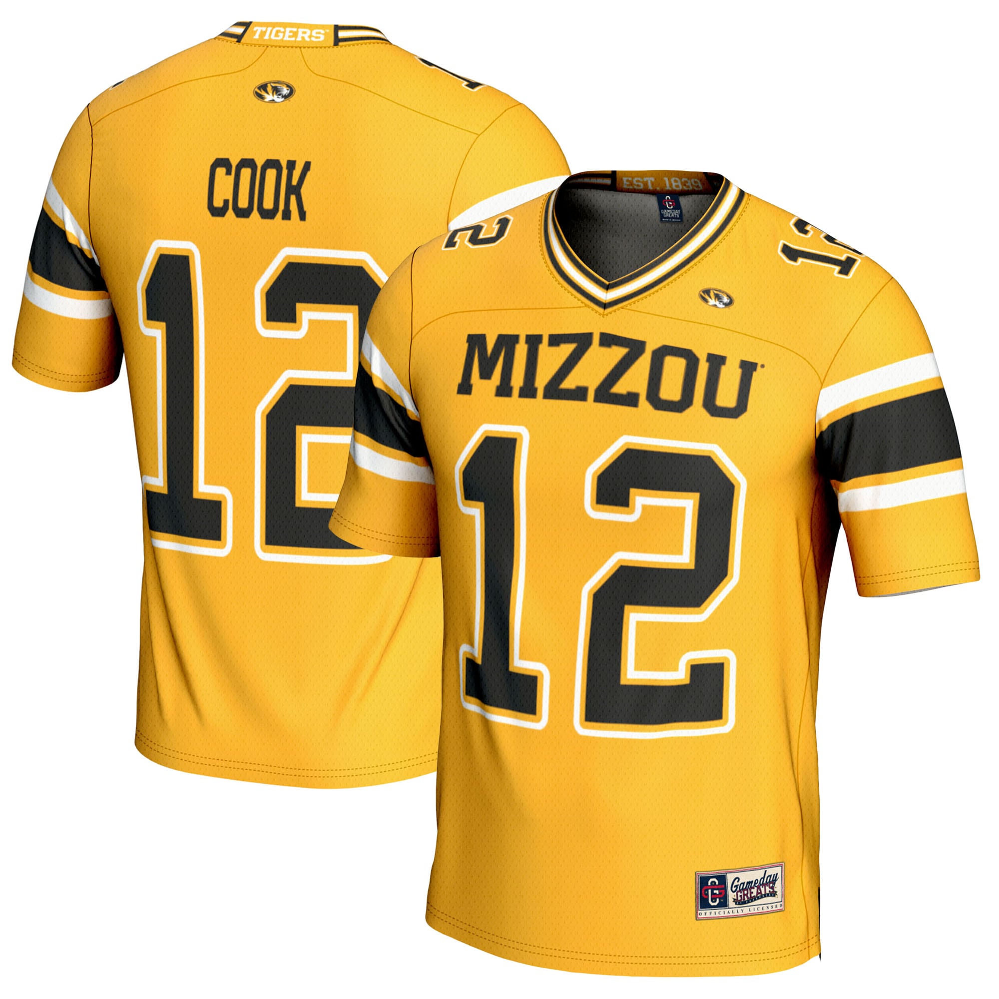Men's Missouri Tigers Gold Player Jersey