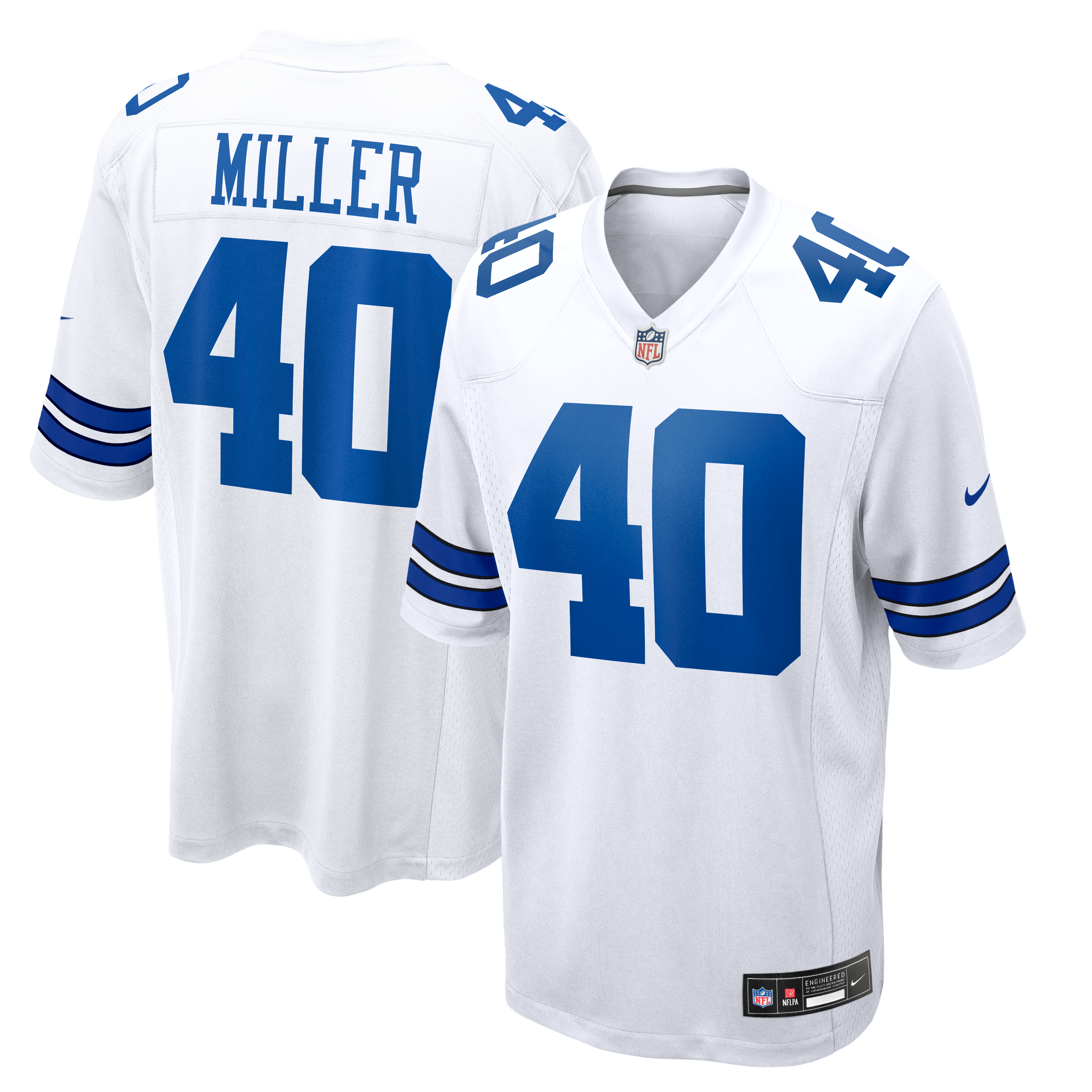 Men's Dallas Cowboys White Game Jersey