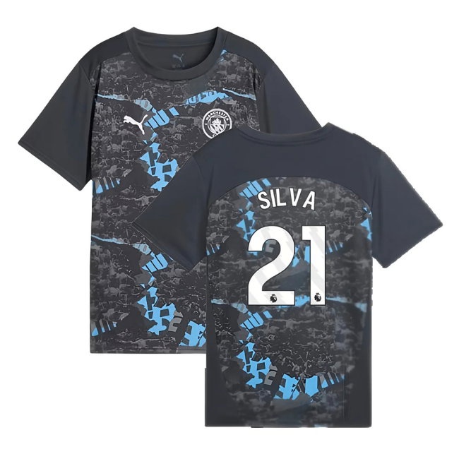 Kids' Man City 2024/25 Gray City Jersey