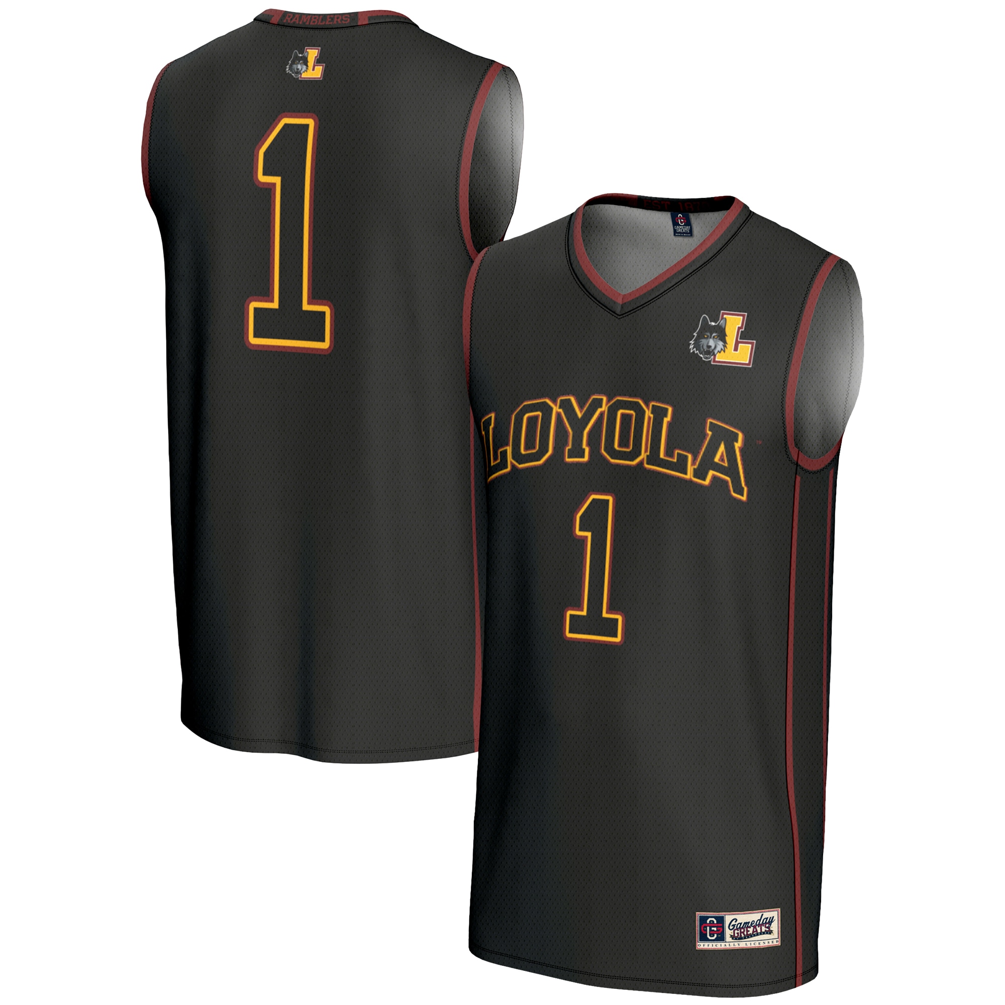 Women's Loyola Chicago Ramblers Black Jersey