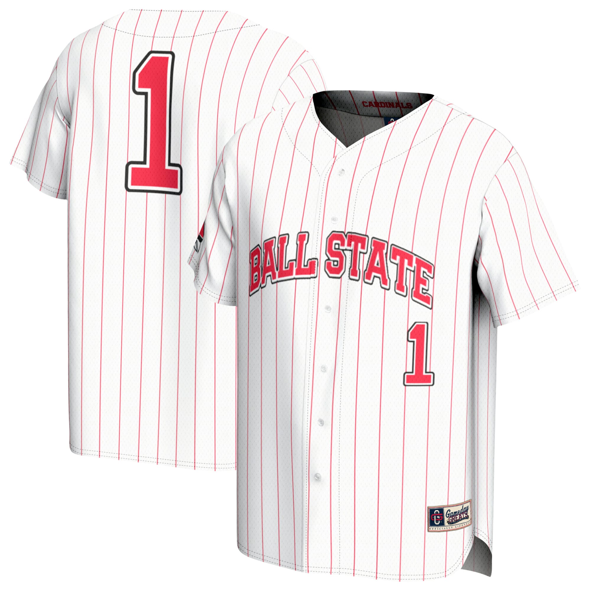 Kids' Ball State Cardinals White Fashion Jersey
