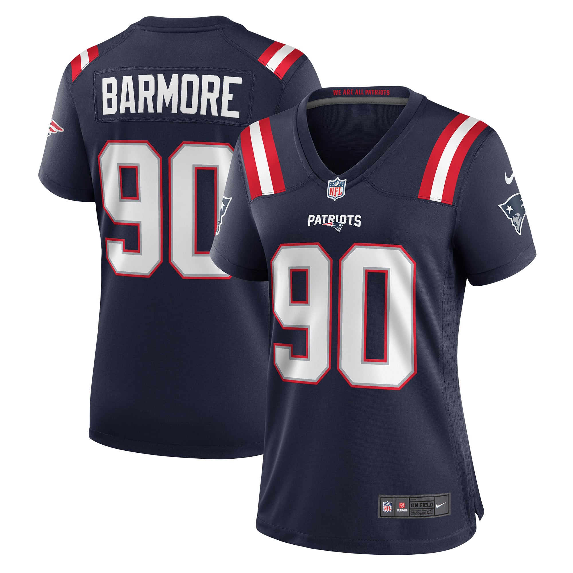 Women's New England Patriots Navy Game Jersey