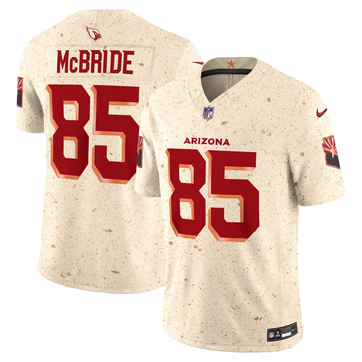 Men's Arizona Cardinals 2025 Natural Rivalries Stitched Limited Jersey