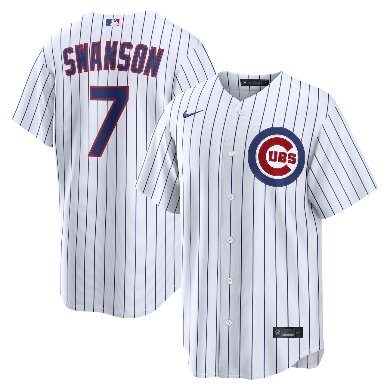 Men's Chicago Cubs White Replica Jersey
