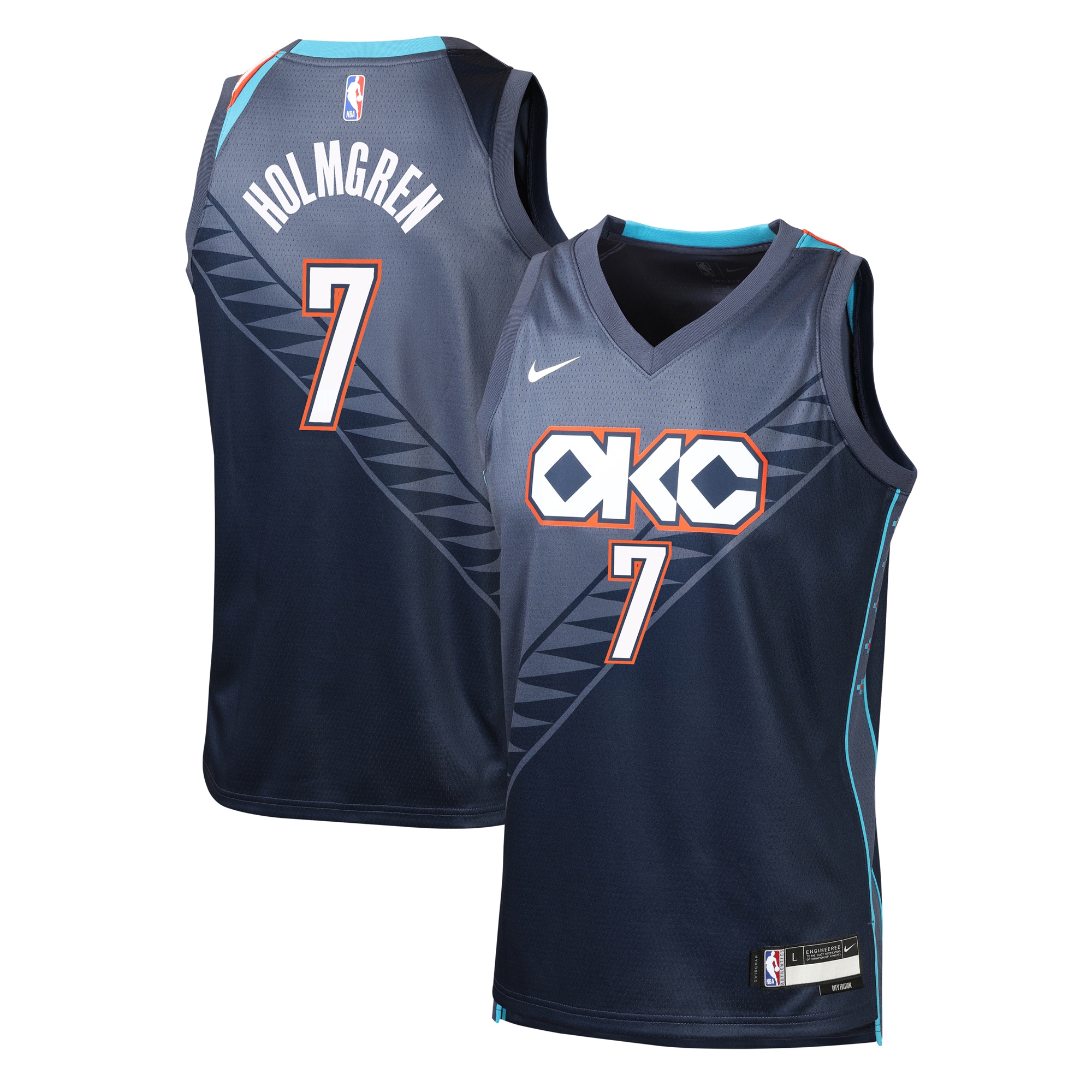 Women's Oklahoma City Thunder 2025/26 Navy City Swingman Jersey
