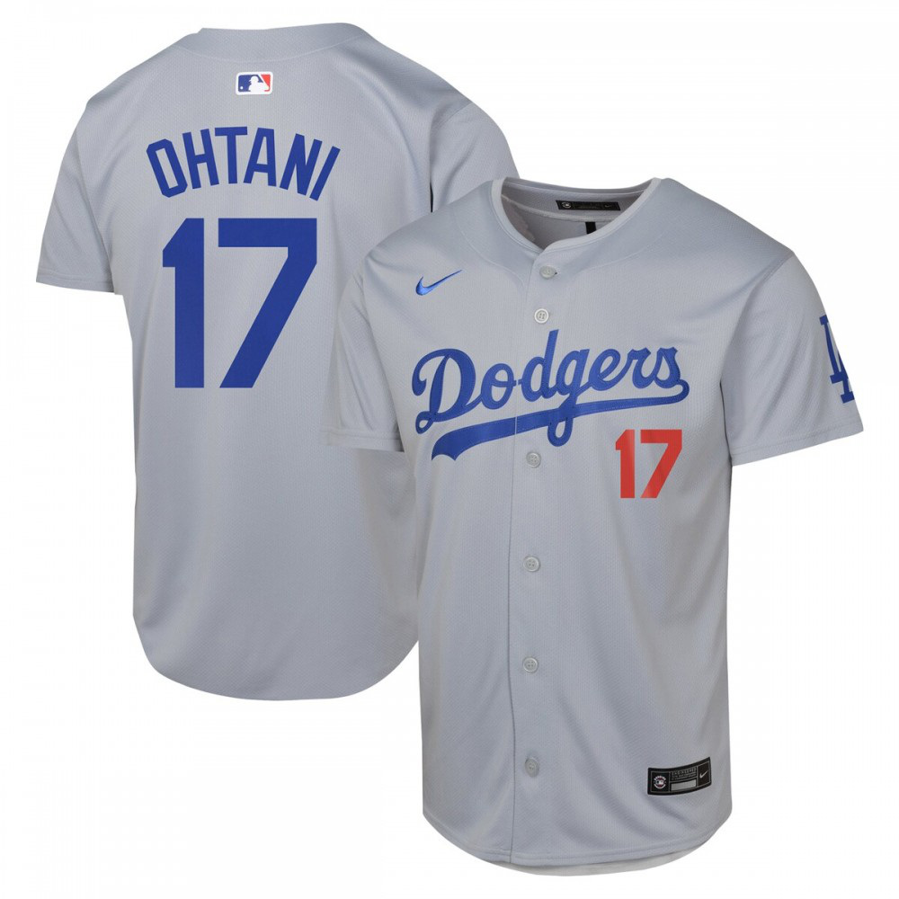 Kids' Los Angeles Dodgers Gray Limited Jersey
