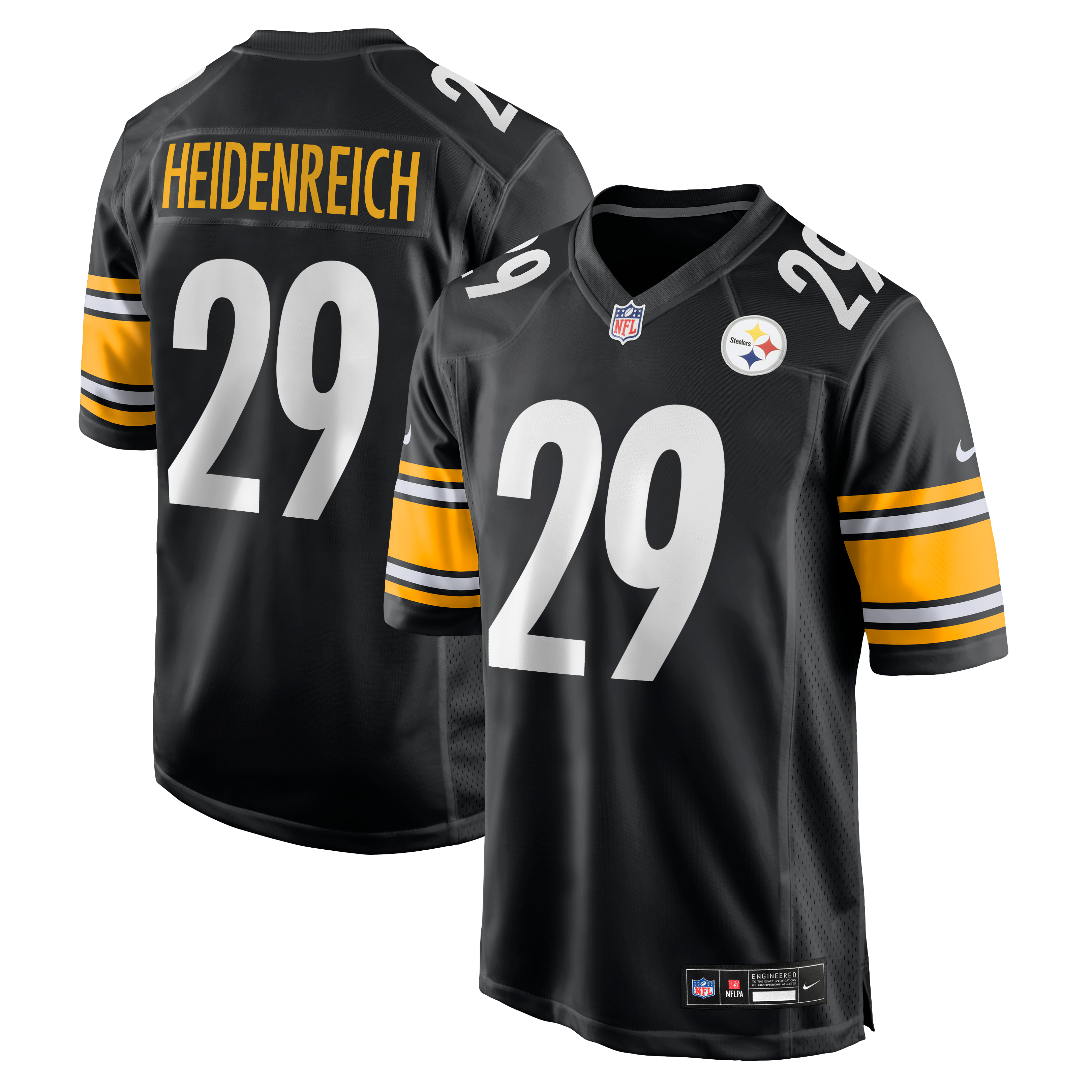 Men's Pittsburgh Steelers Black Game Jersey