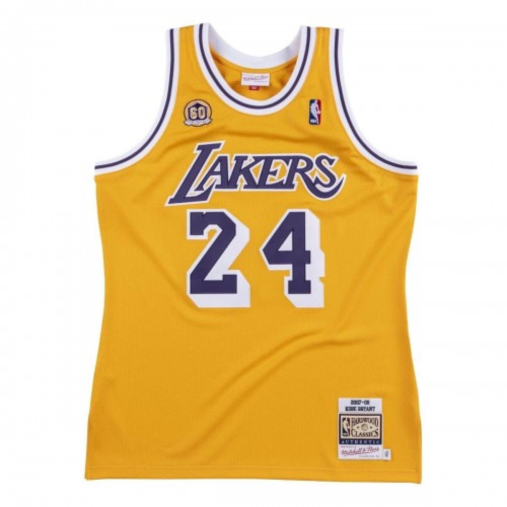 Men's Los Angeles Lakers Yellow Throwback Jersey