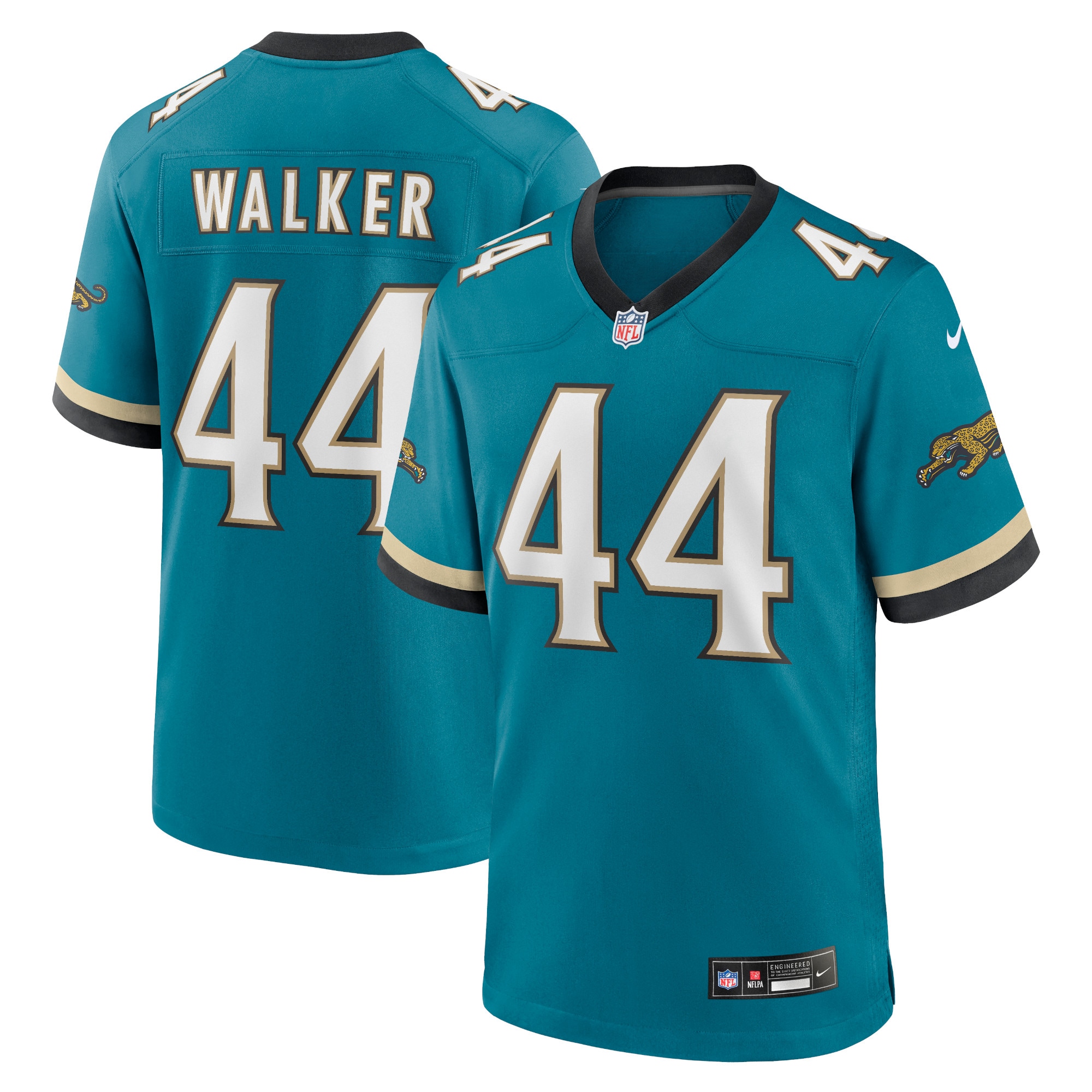 Women's Jacksonville Jaguars Teal Throwback Player Jersey