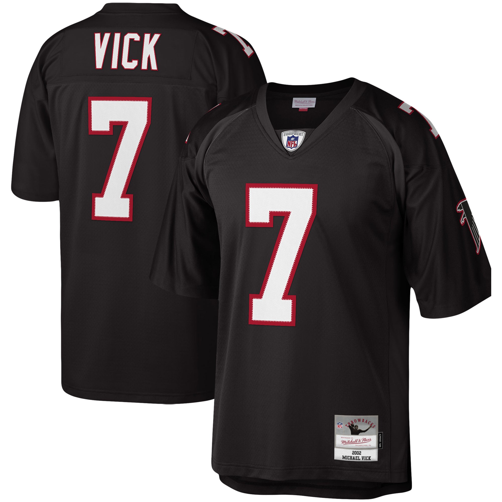 Men's Atlanta Falcons Black Replica Jersey