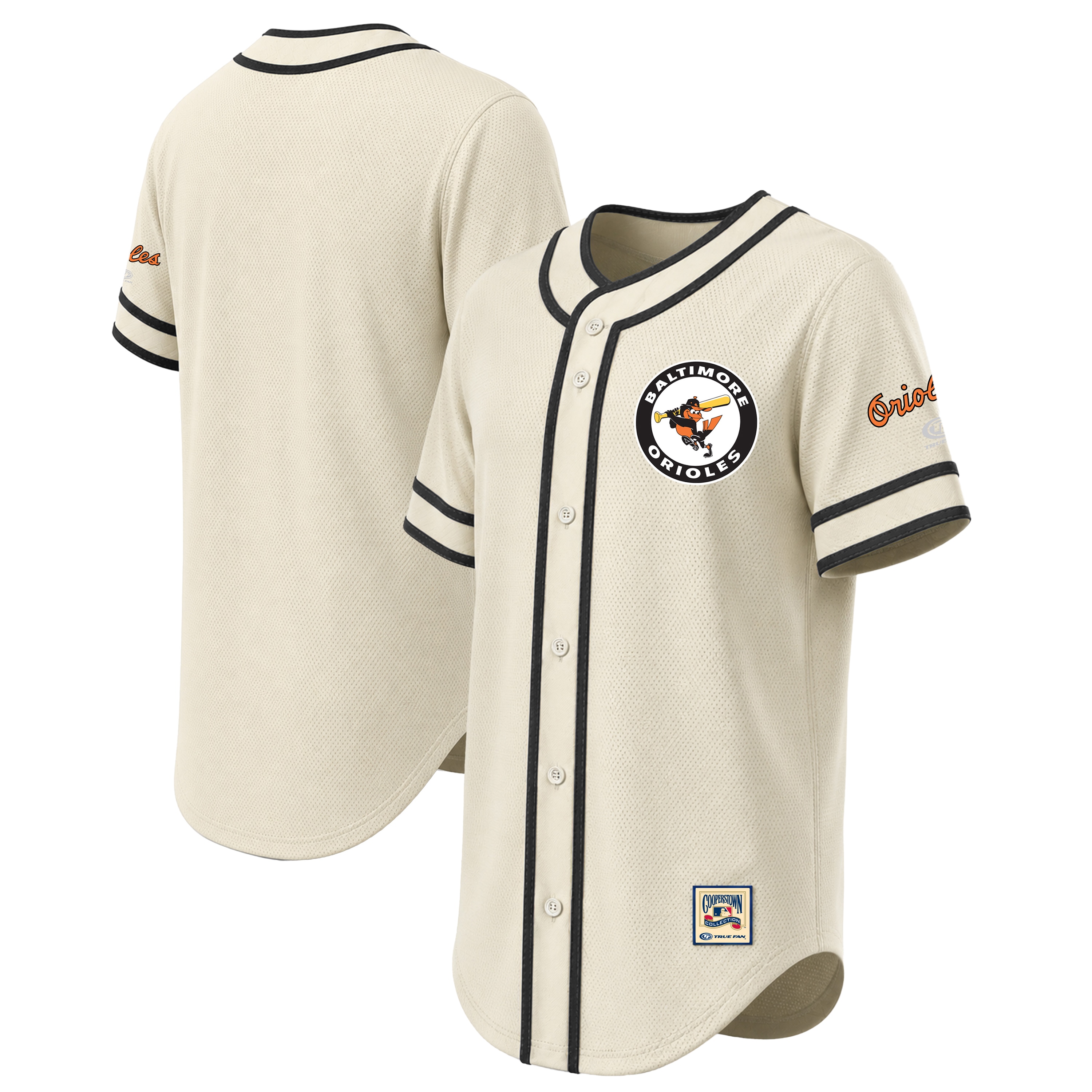 Women's Baltimore Orioles Natural Throwback Fashion Jersey