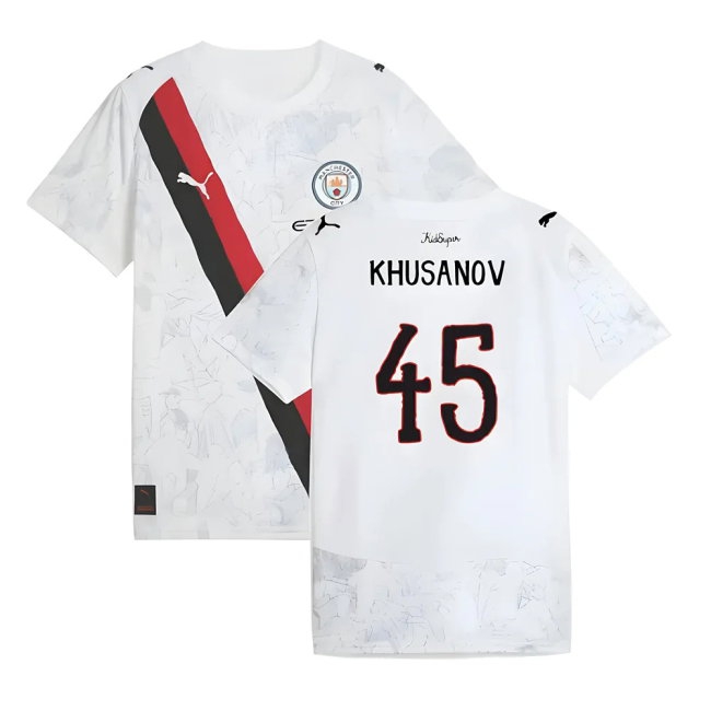 Kids' Manchester City 2025/26 White City Jersey