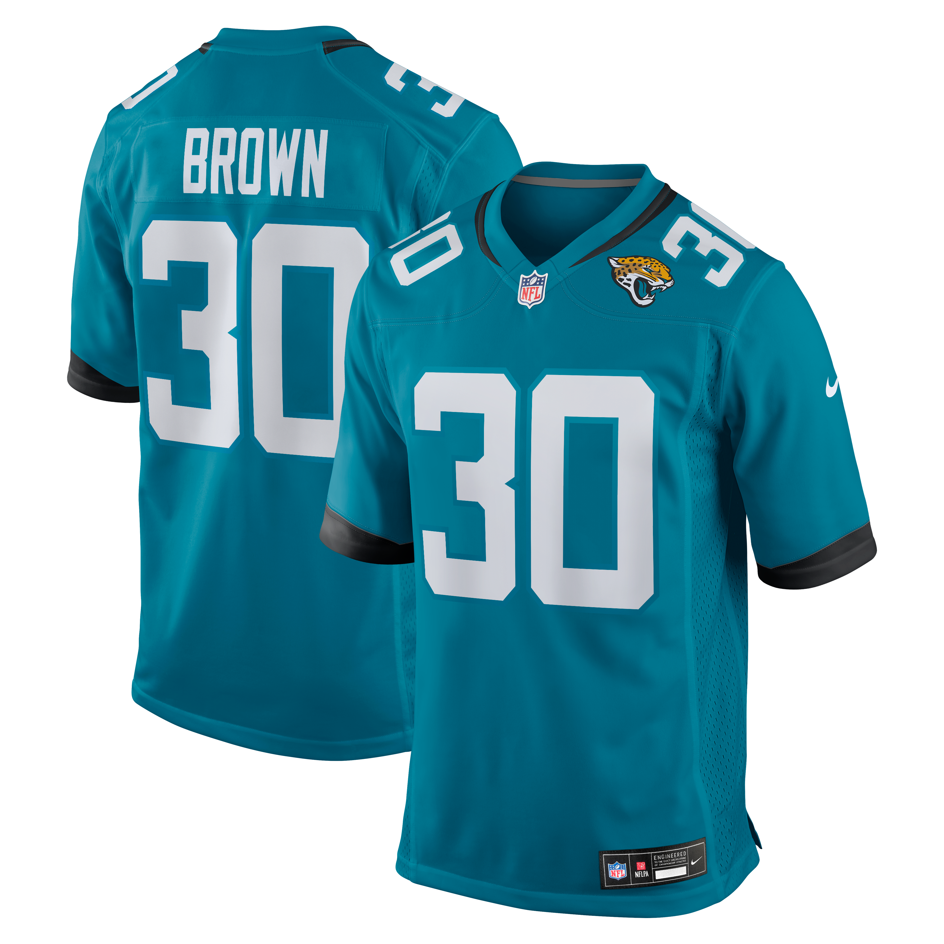 Men's Jacksonville Jaguars Brown Player Jersey