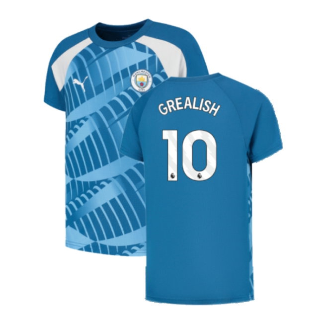 Kids' Man City 2023/24 Blue City Jersey