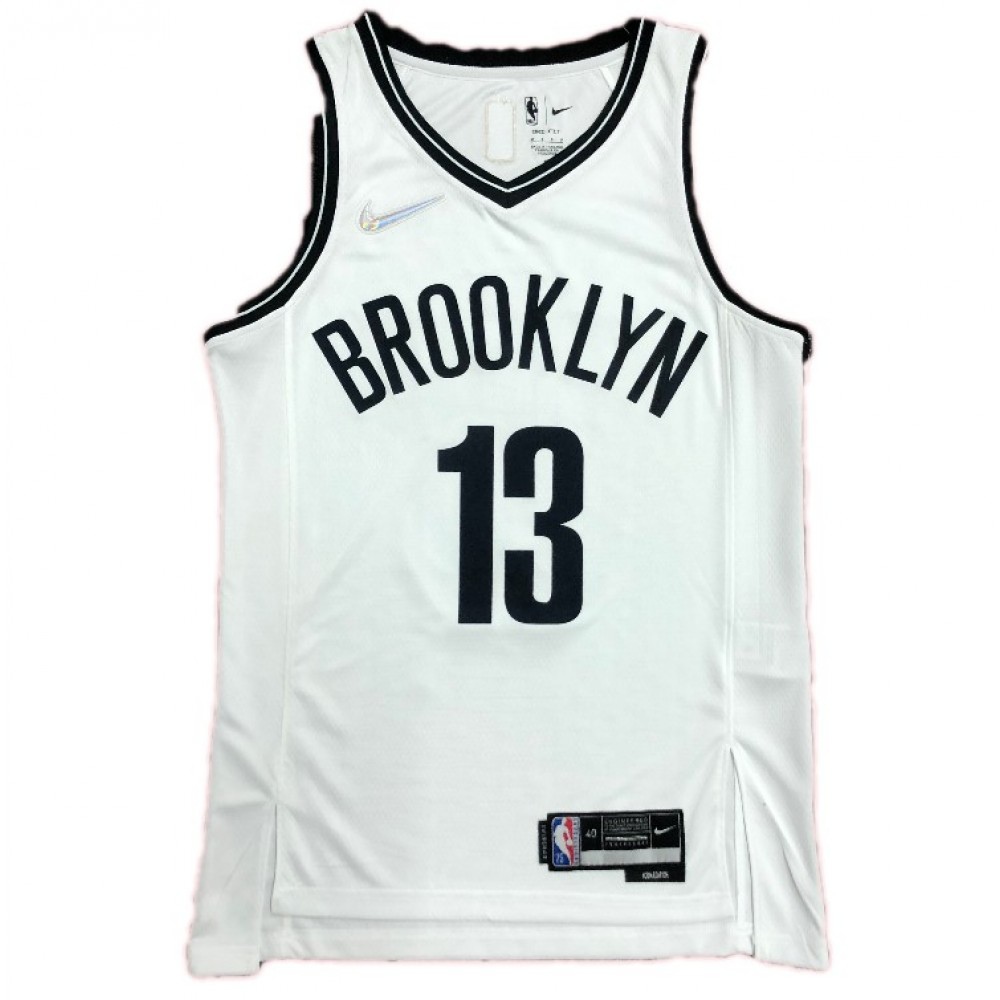 Men's Brooklyn Nets 2021 White Icon Swingman Jersey