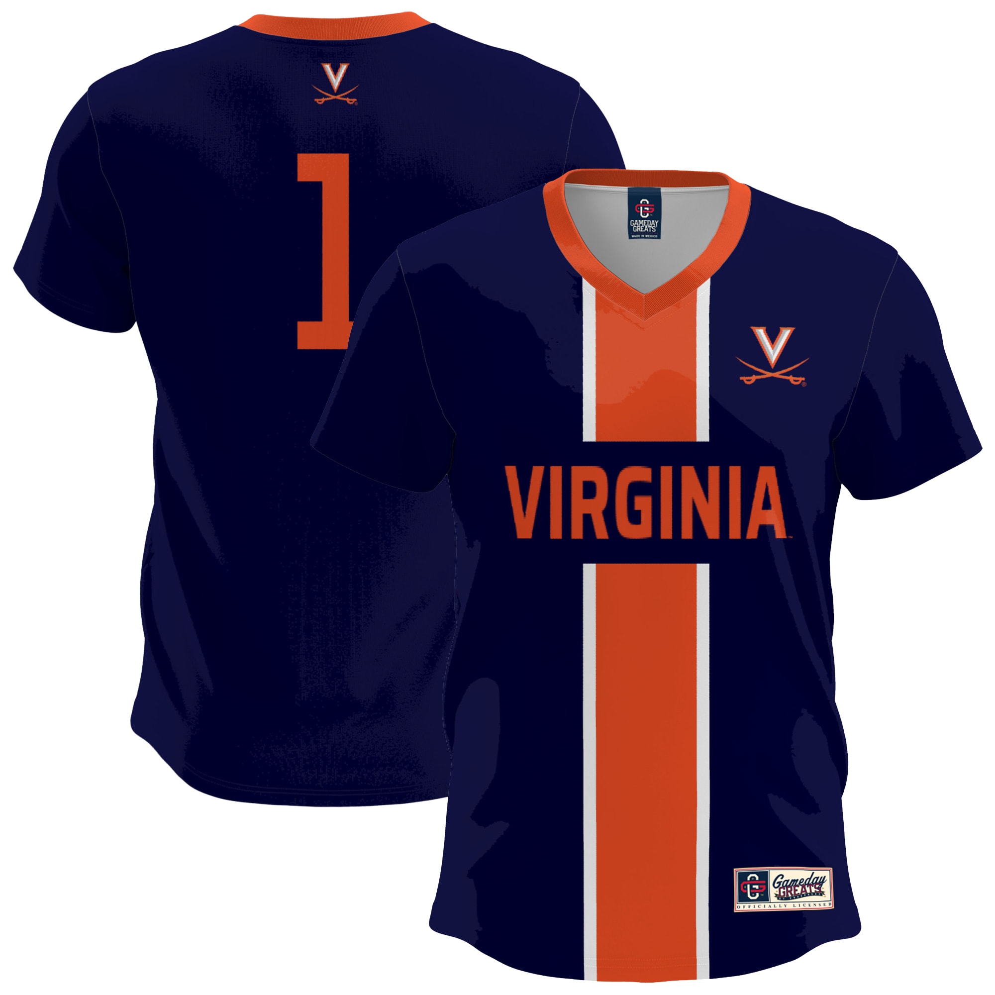 Men's Virginia Cavaliers Navy Fashion Jersey