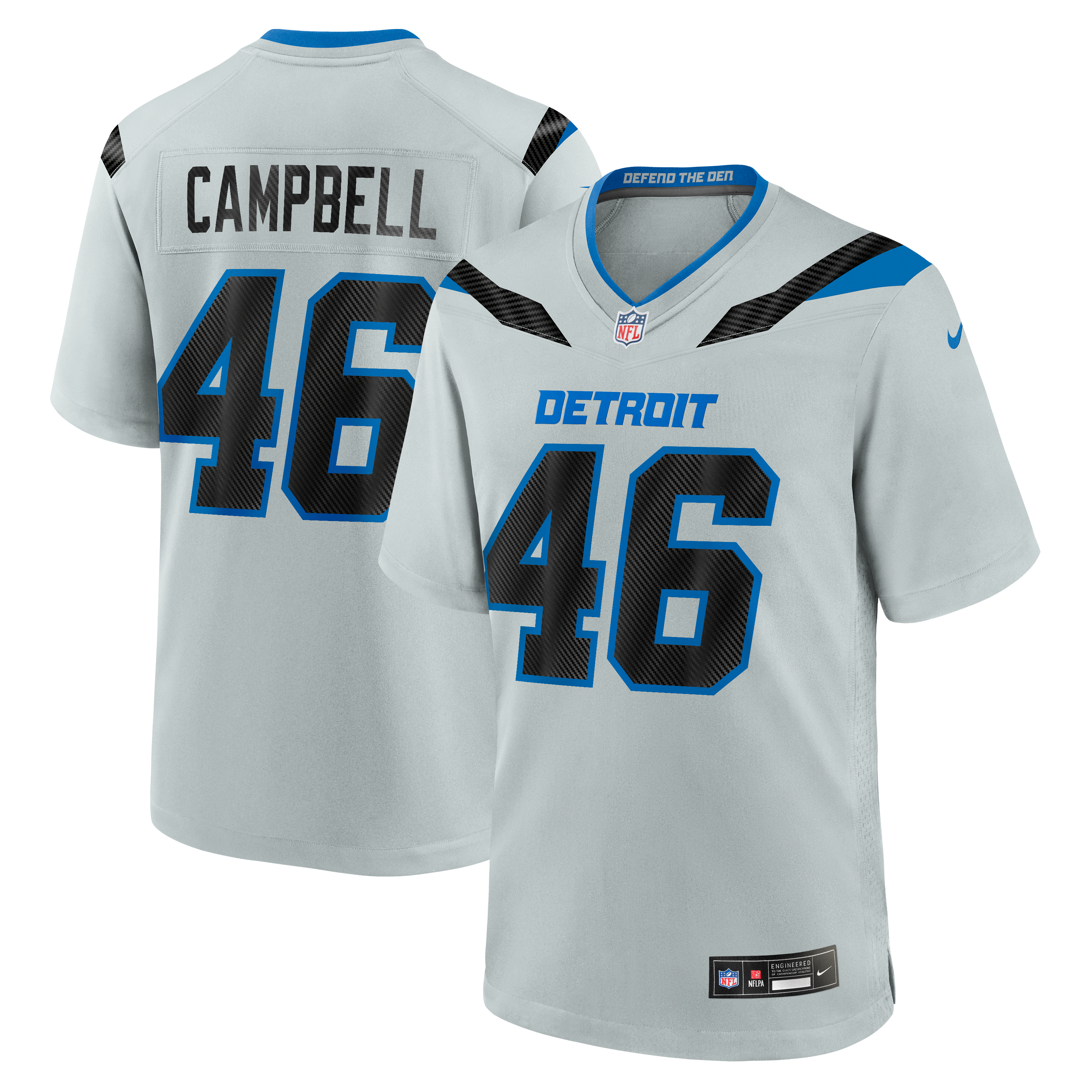 Kids' Detroit Lions 2026 Silver Rivalries Game Jersey