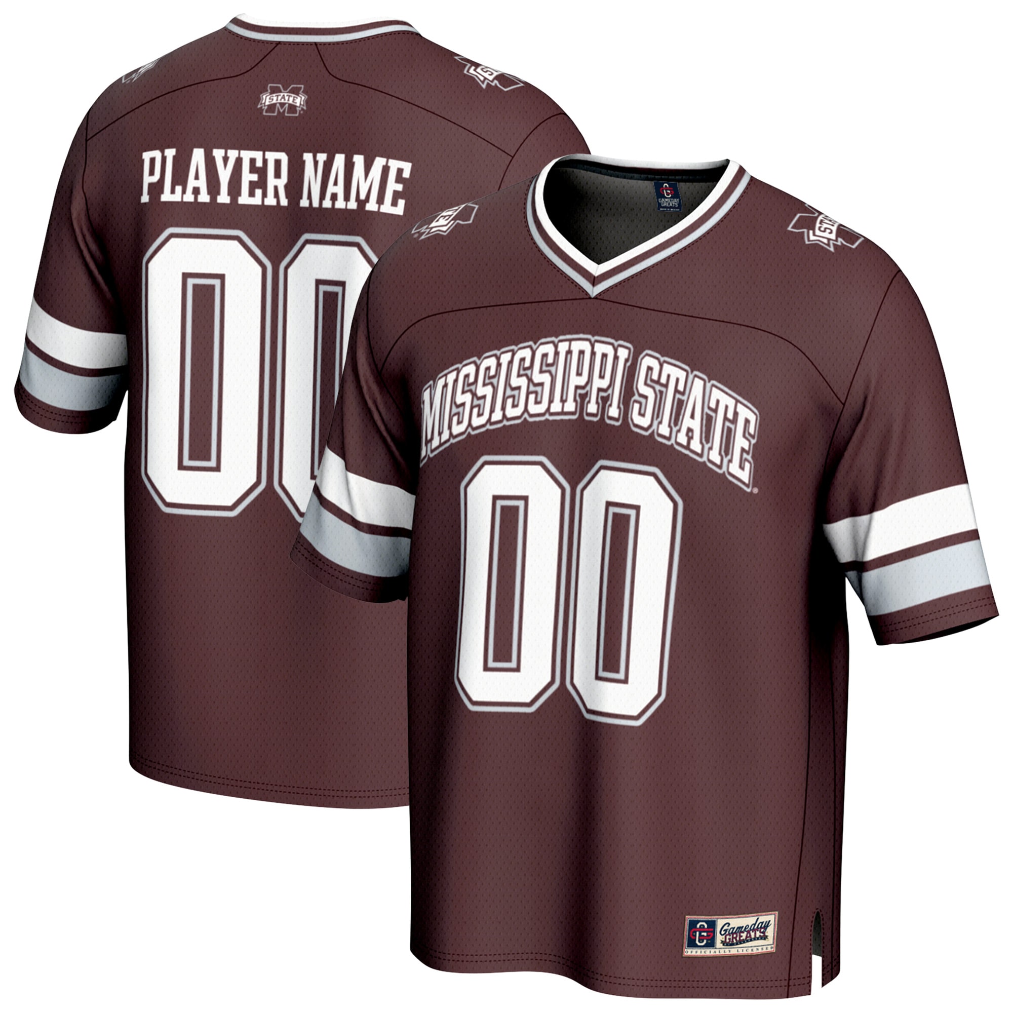 Kids' Mississippi State Bulldogs Maroon Player Jersey