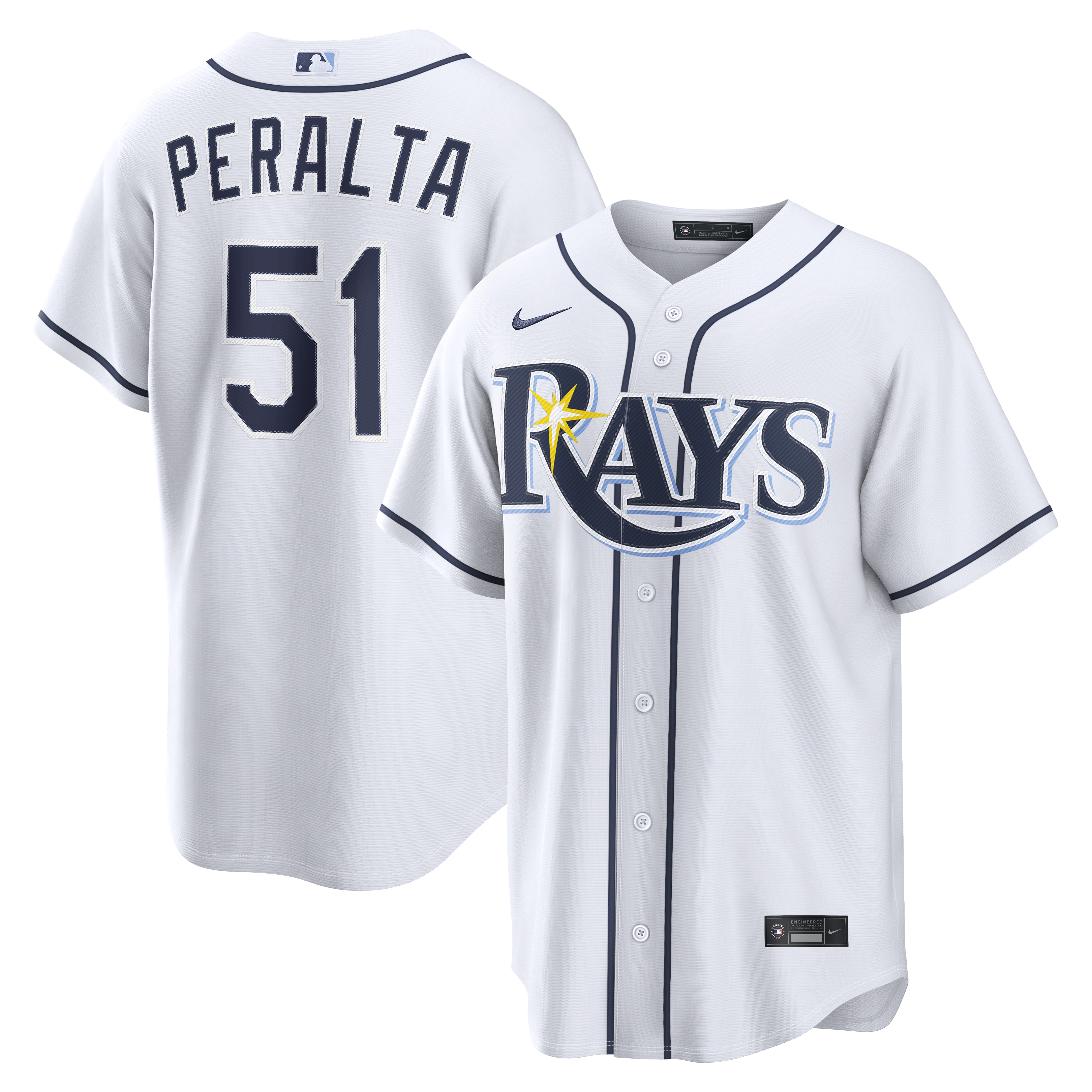 Kids' Tampa Bay Rays White Replica Jersey