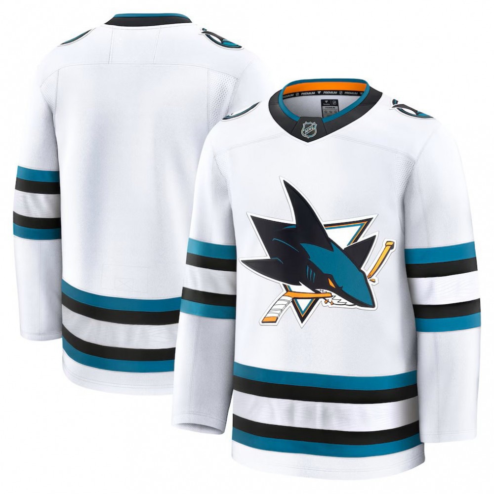 Women's San Jose Sharks White Away Jersey