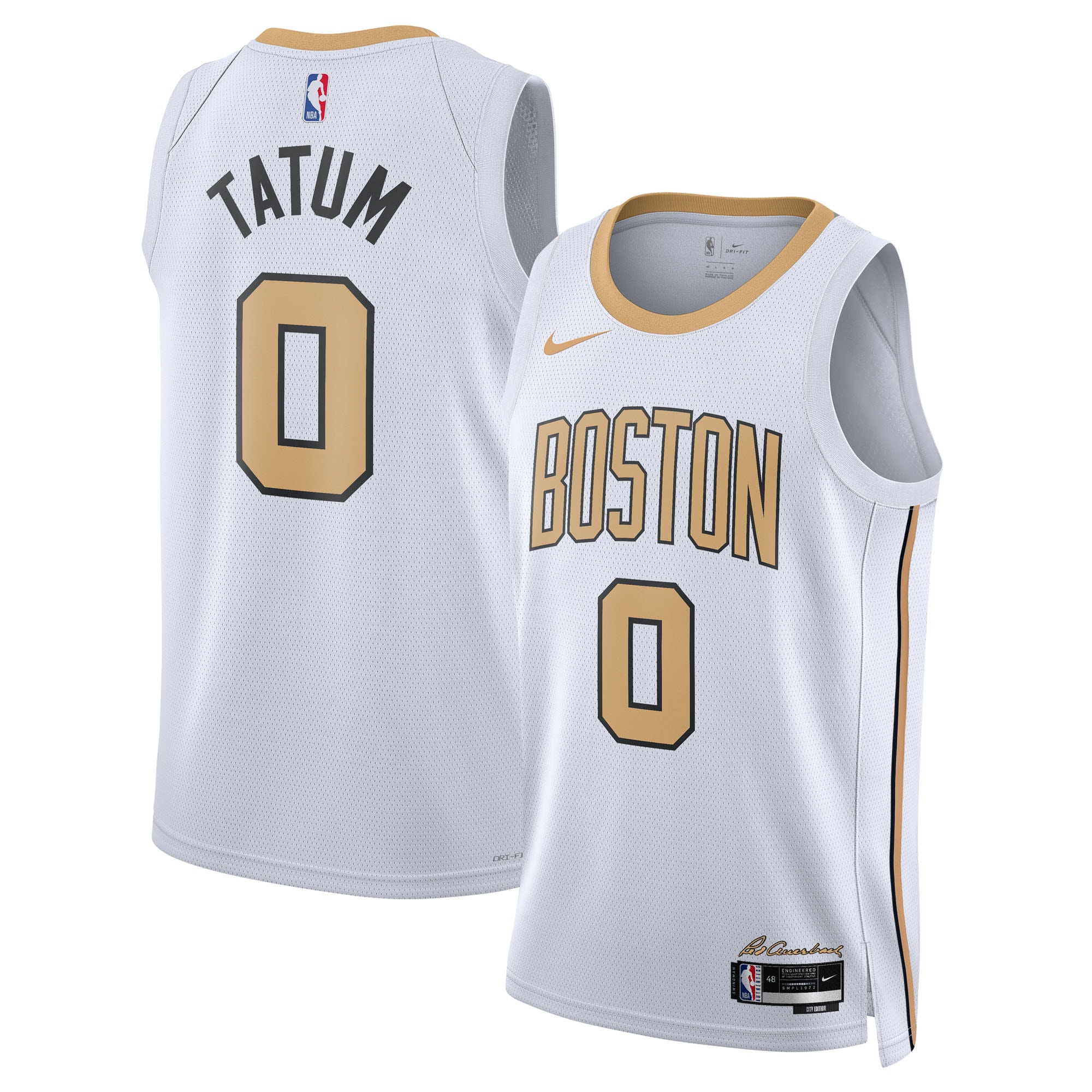 Men's Boston Celtics 2025/26 White City Swingman Jersey
