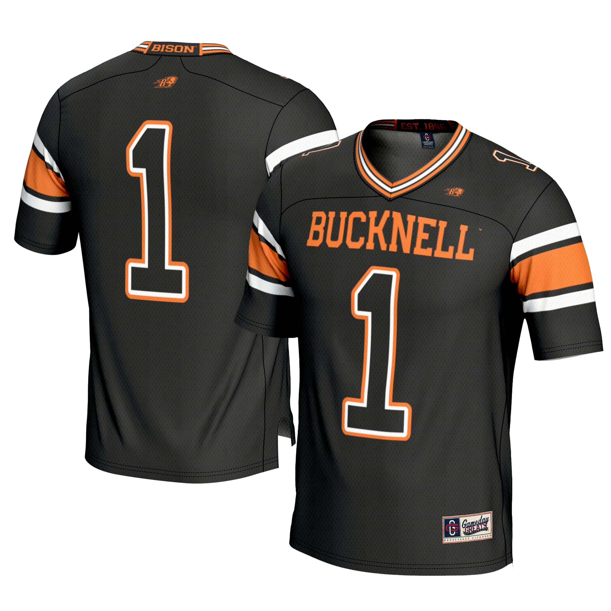 Kids' Bucknell Bison Black Jersey