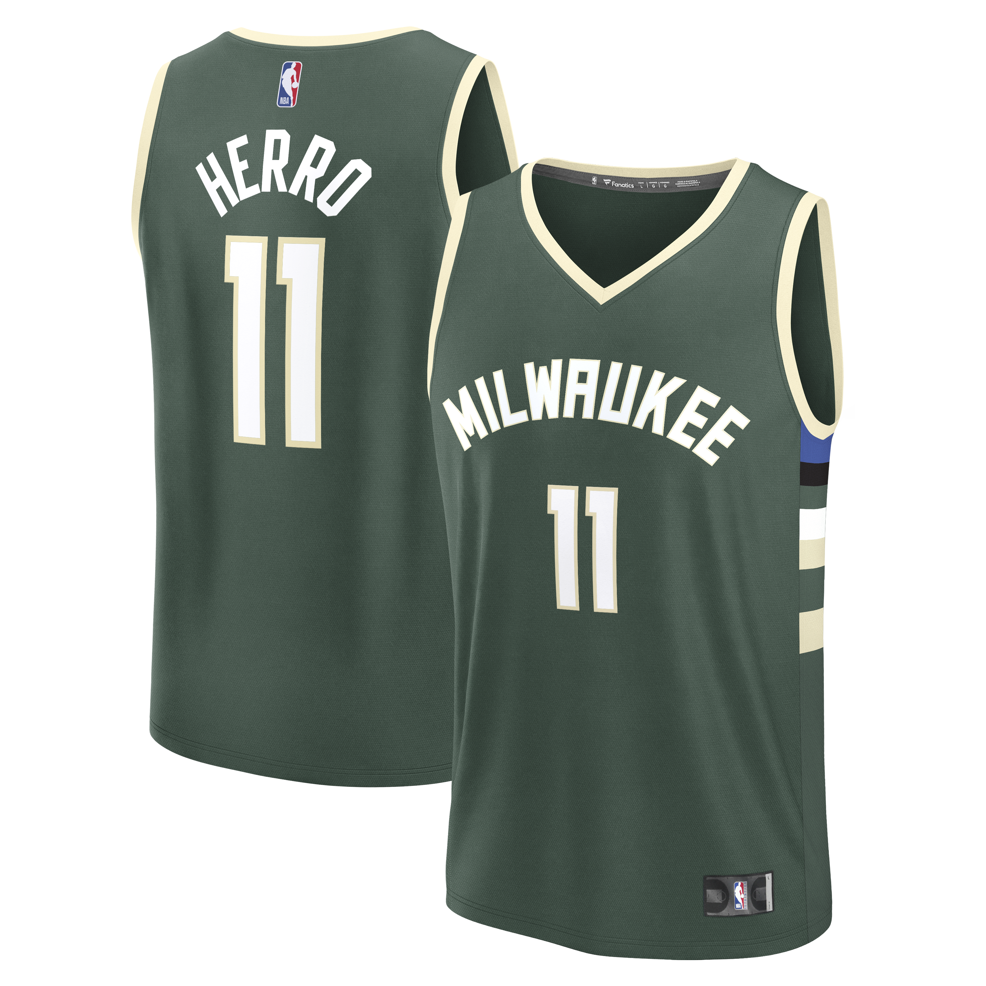 Kids' Milwaukee Bucks Hunter Icon Replica Jersey