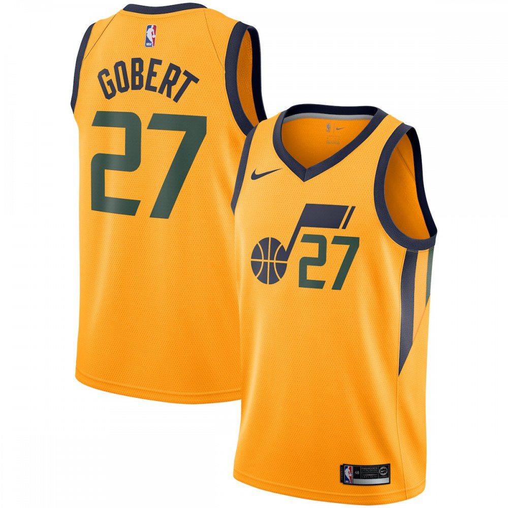 Kids' Utah Jazz Gold Statement Swingman Jersey