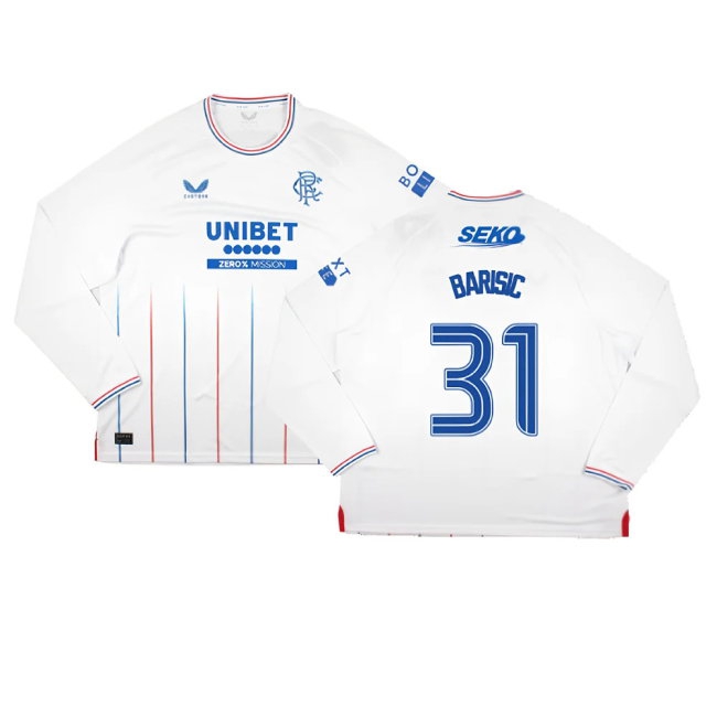 Men's Rangers 2023/24 Away Long Sleeve Jersey