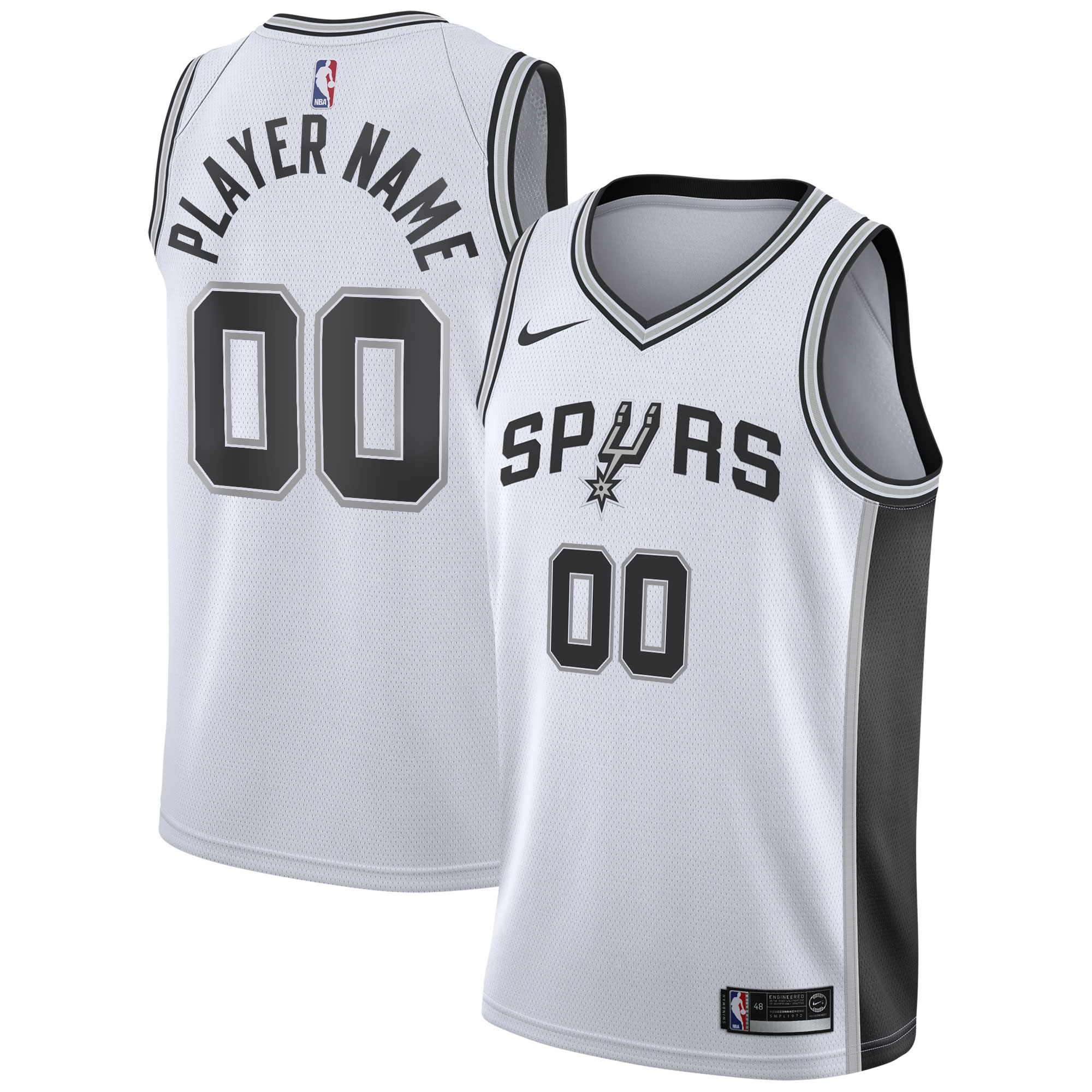 Men's San Antonio Spurs 2020/21 White Swingman Jersey
