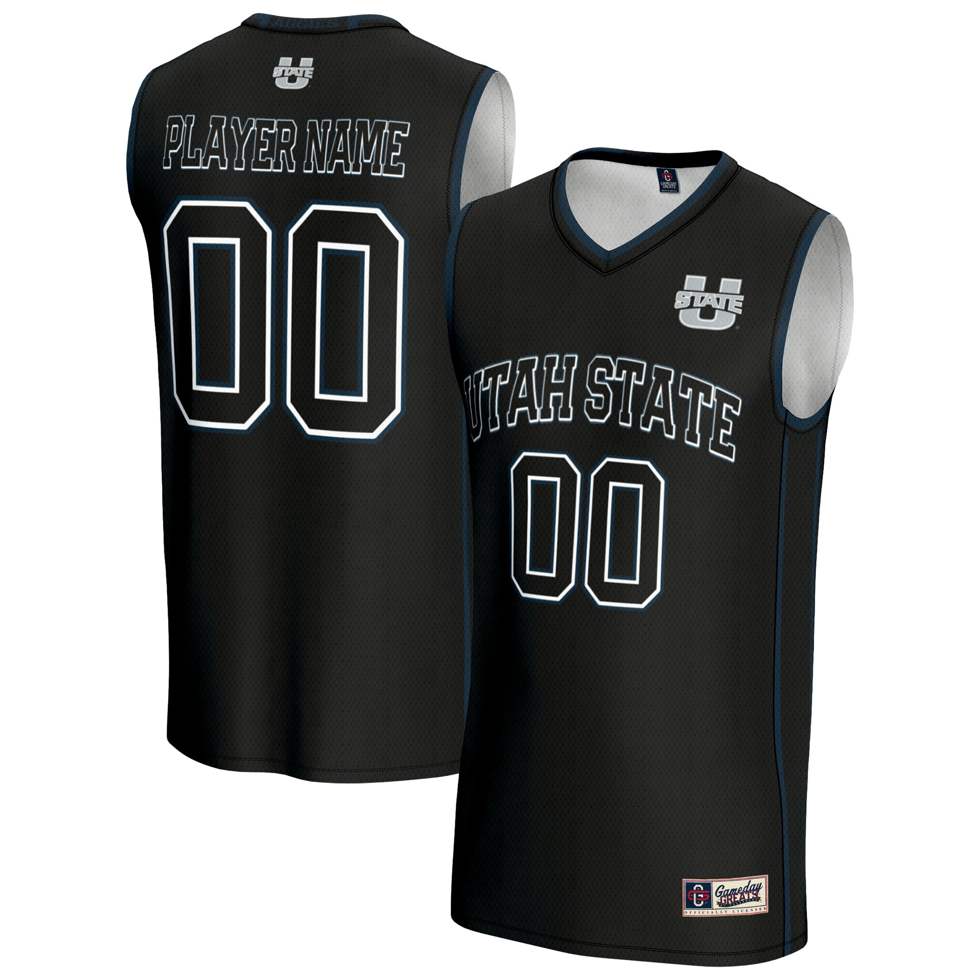 Men's Utah State Aggies Black Player Jersey