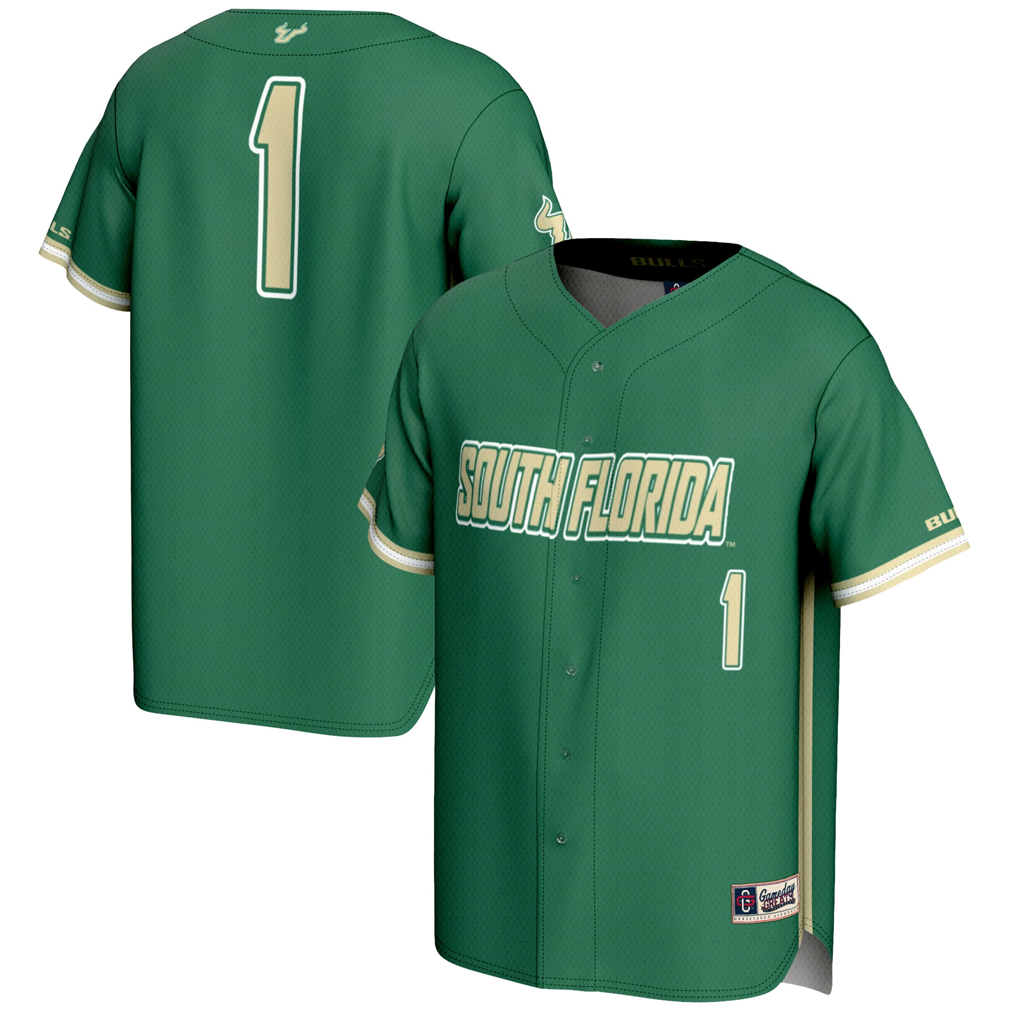 Men's South Florida Bulls Green Fashion Jersey
