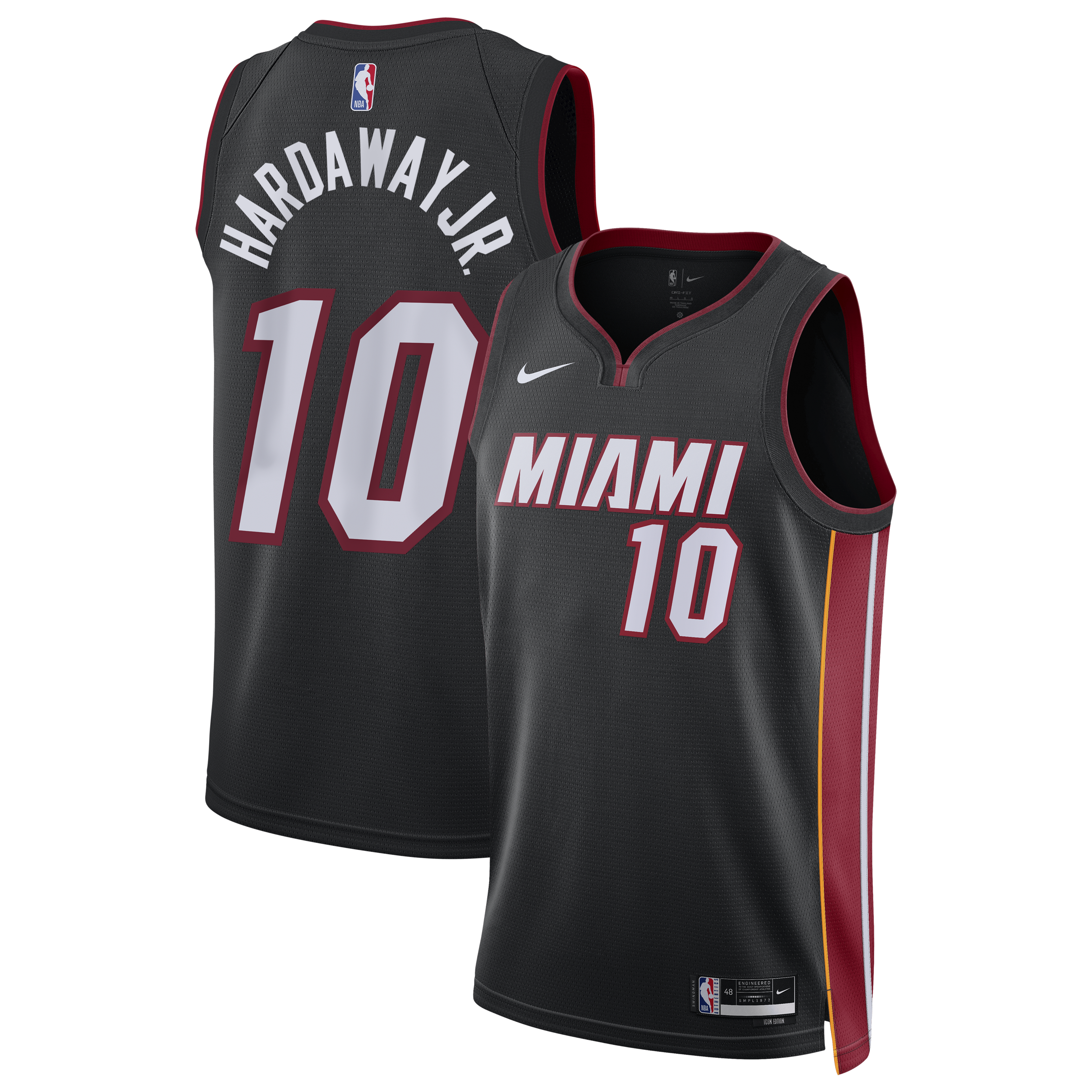 Kids' Miami Heat Black Icon Swingman Jersey