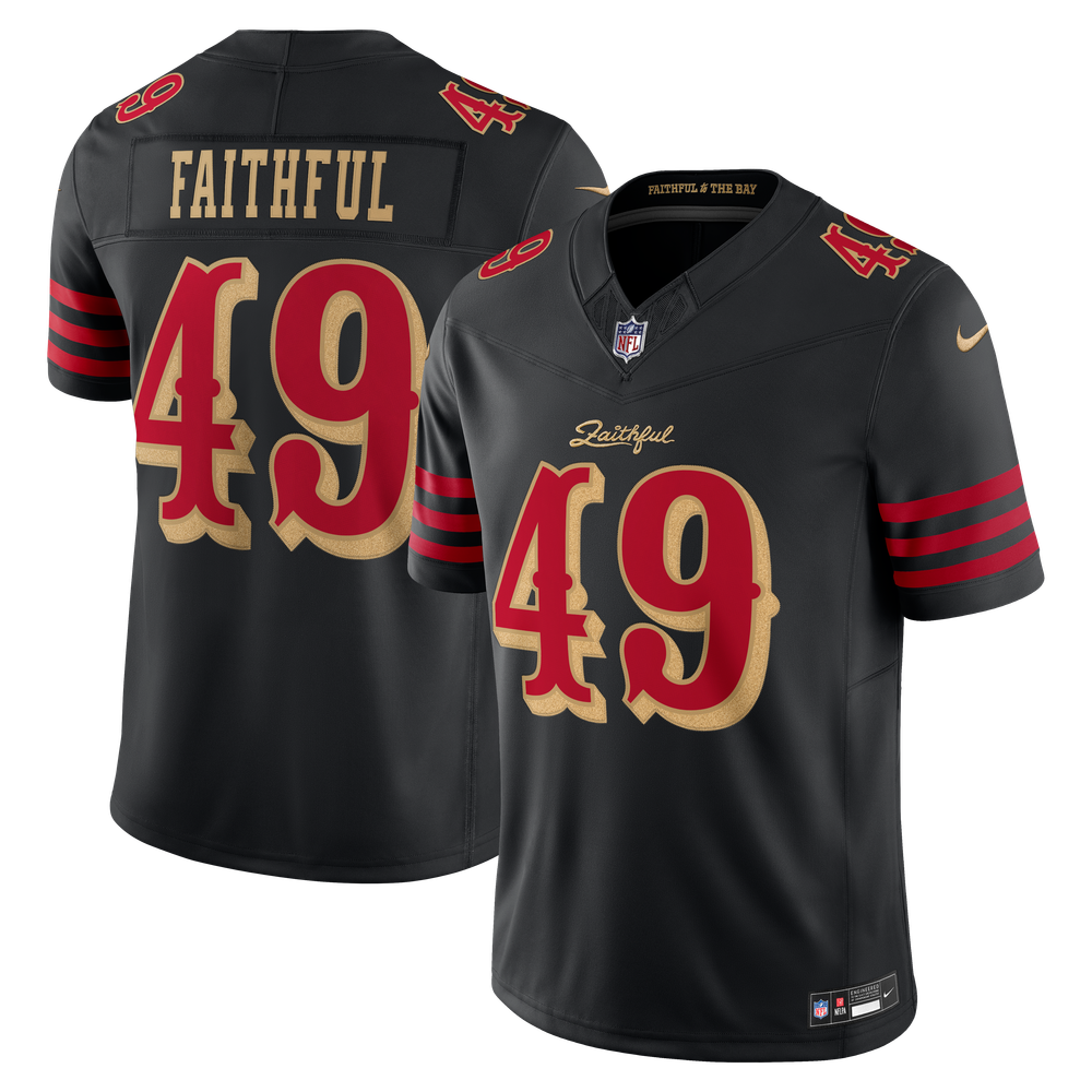 Kids' San Francisco 49ers Black Rivalries Stitched Limited Jersey