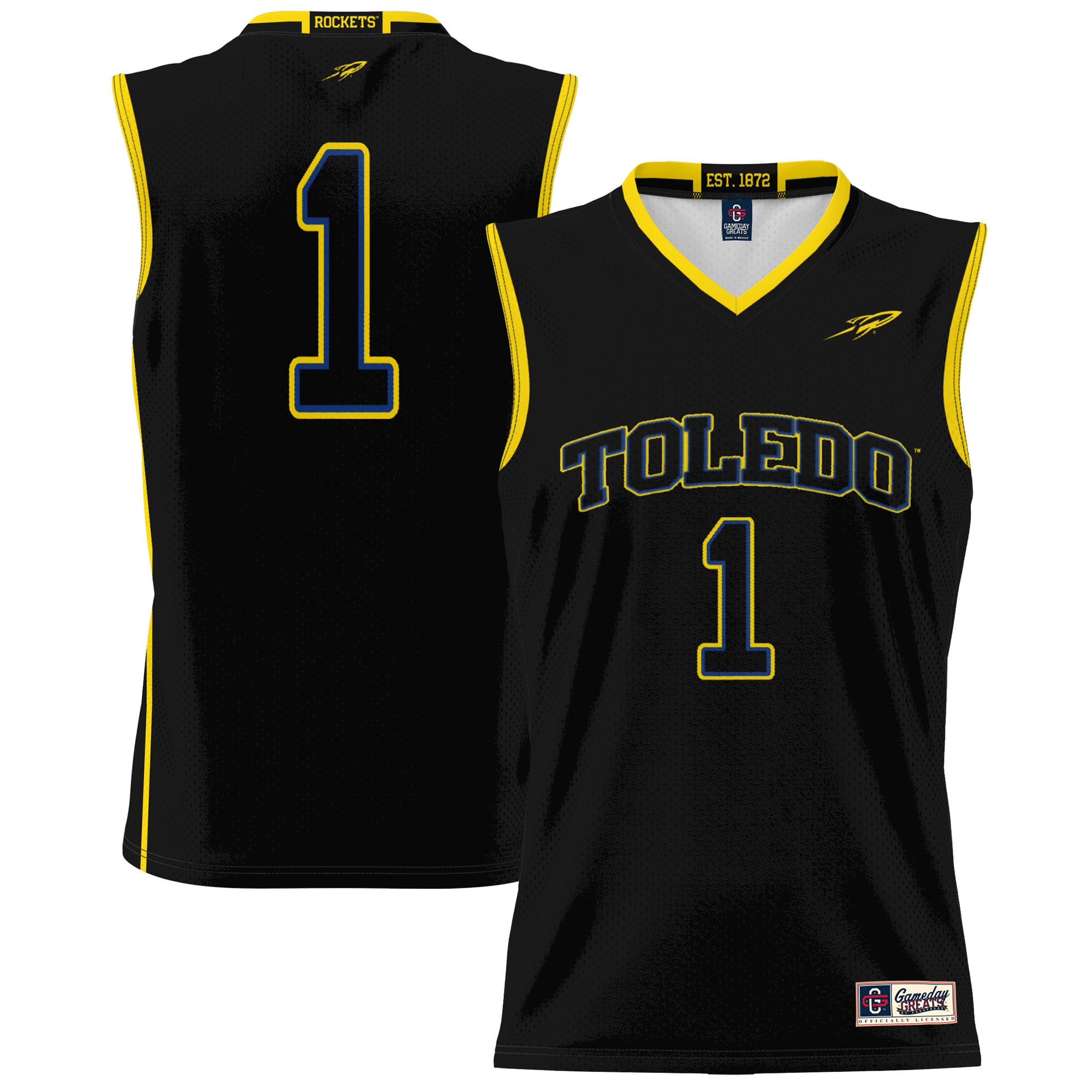 Men's Toledo Rockets Black Jersey