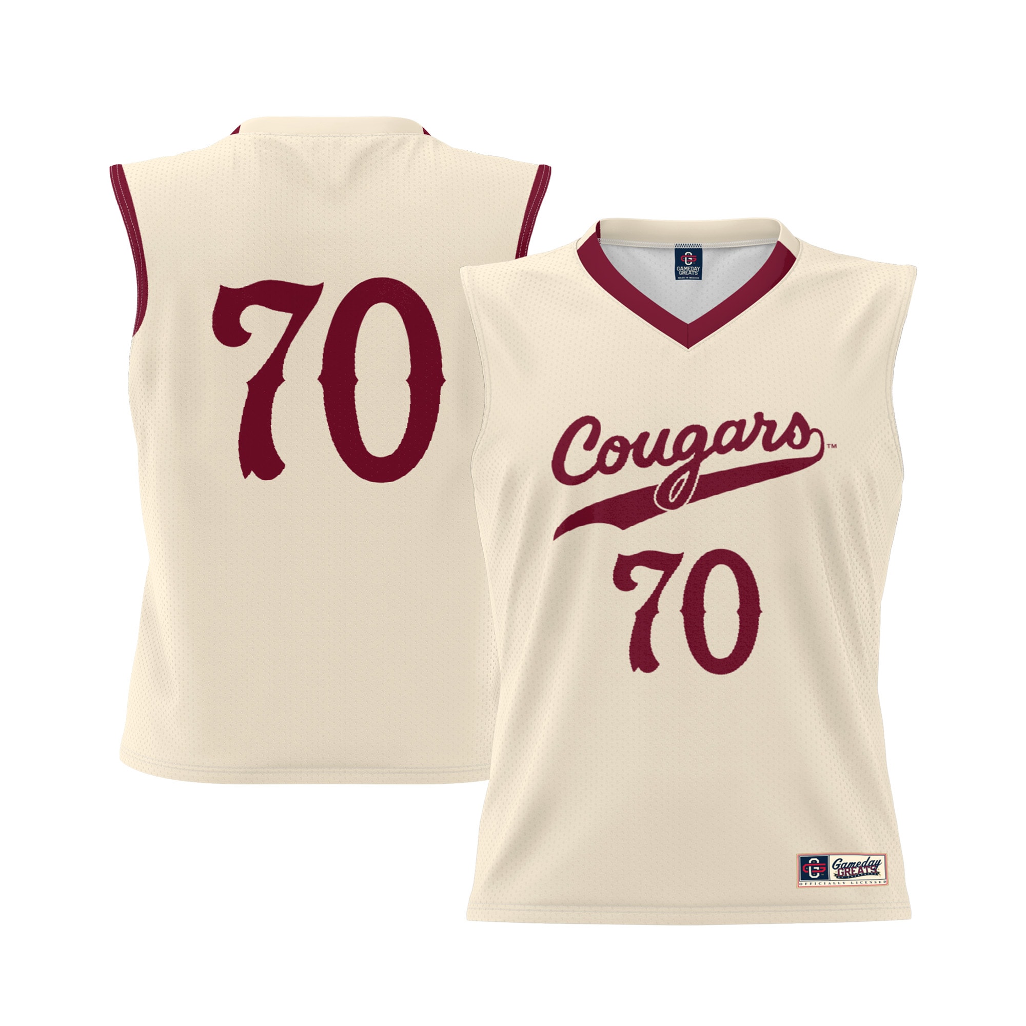Women's Charleston Cougars Cream Jersey