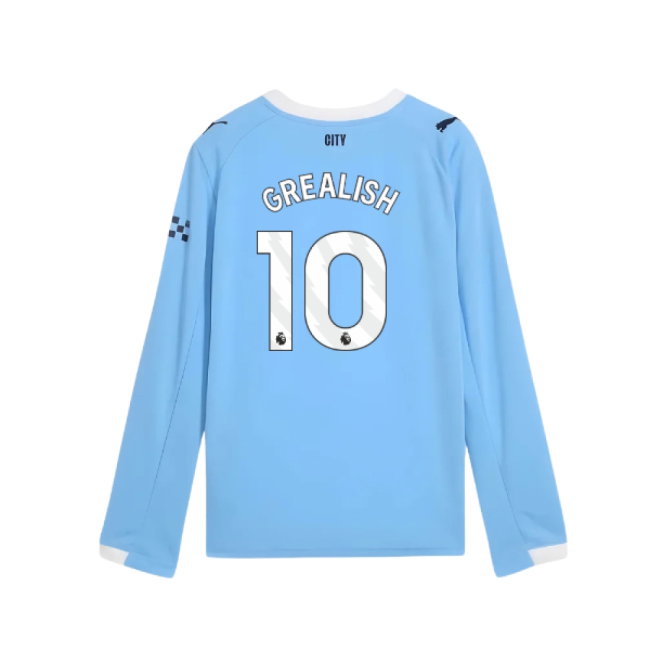 Men's Man City 2025/26 City Long Sleeve Jersey
