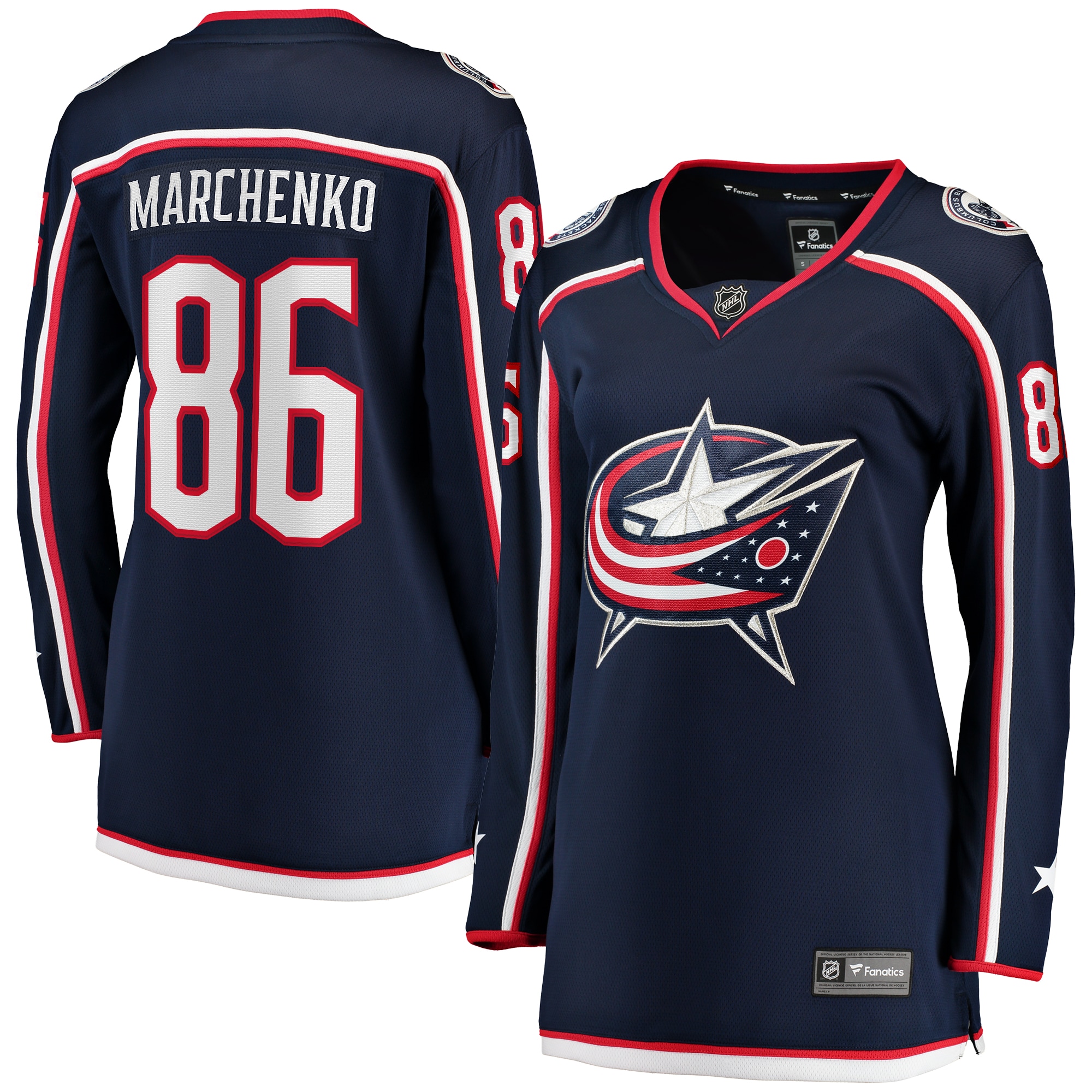 Women's Columbus Blue Navy Player Jersey