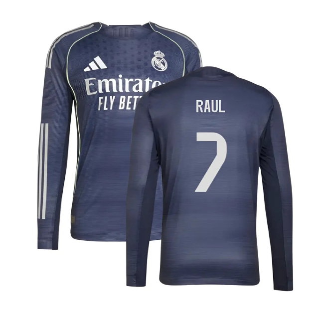 Men's Real Madrid 2025/26 Away Long Sleeve Jersey