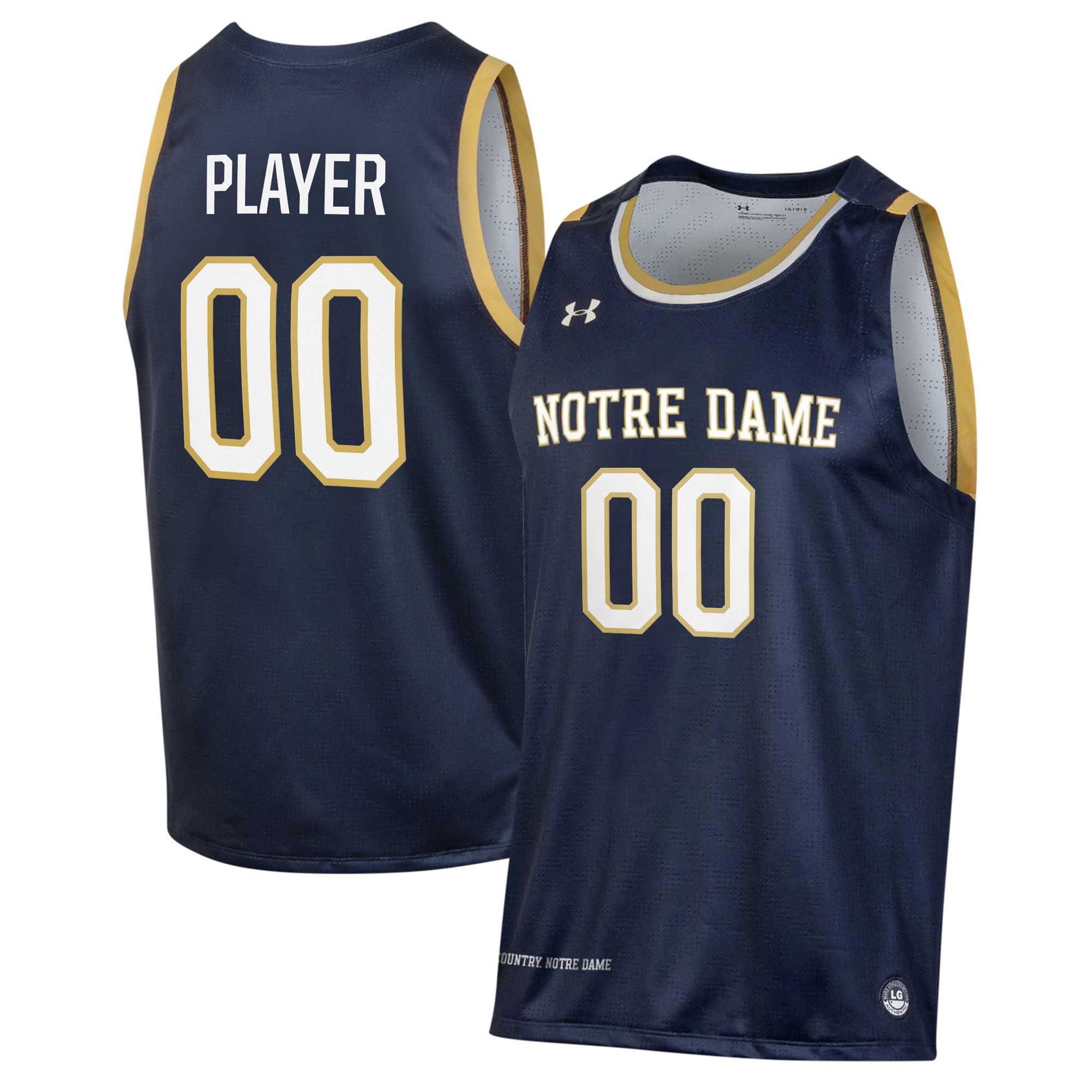 Kids' Notre Dame Fighting Irish Navy Player Jersey