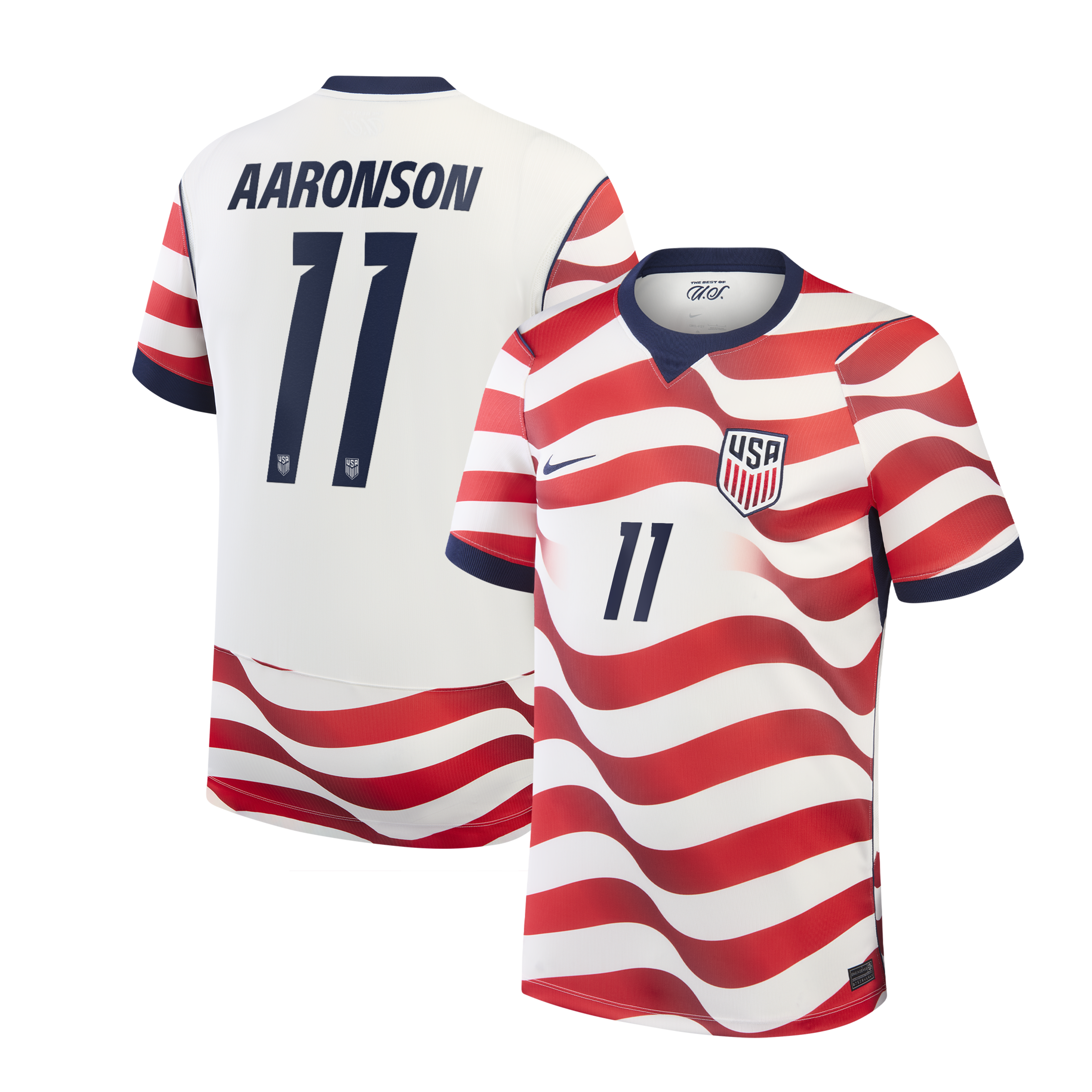 Women's Brenden Aaronson USMNT 2026 White Replica Jersey