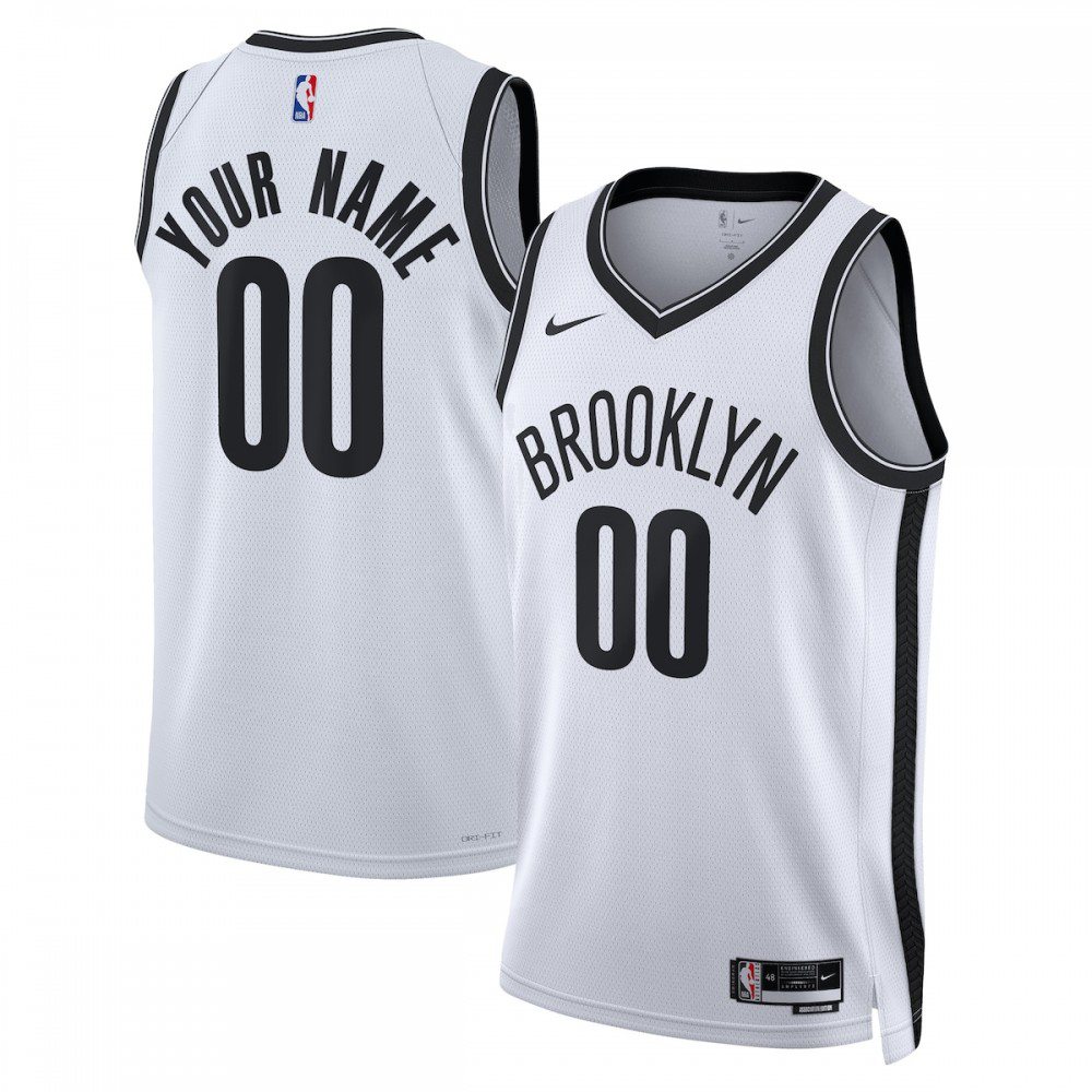 Kids' Brooklyn Nets 2022/23 White Swingman Jersey