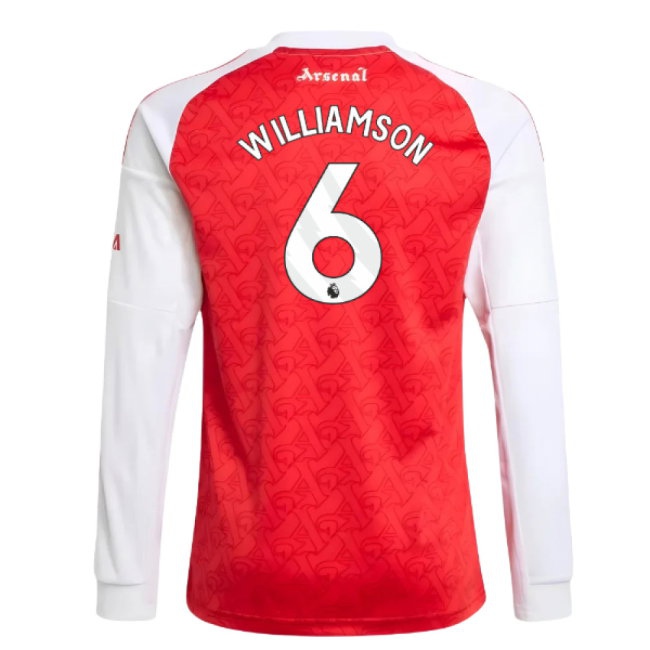 Women's Arsenal 2025/26 Home Long Sleeve Jersey
